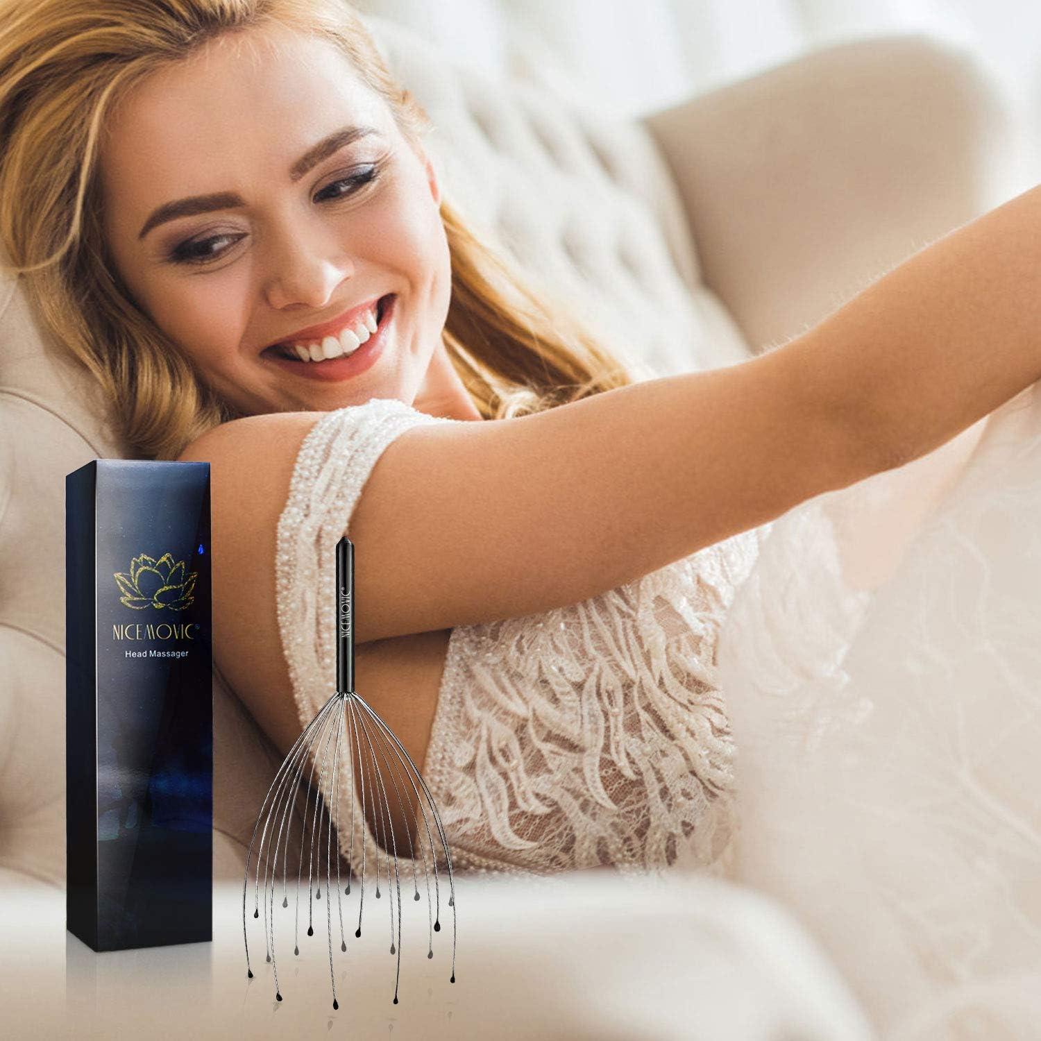 Masajeador de Cuero Cabelludo NICEMOVIC 20 Dedos Alivio Estrés