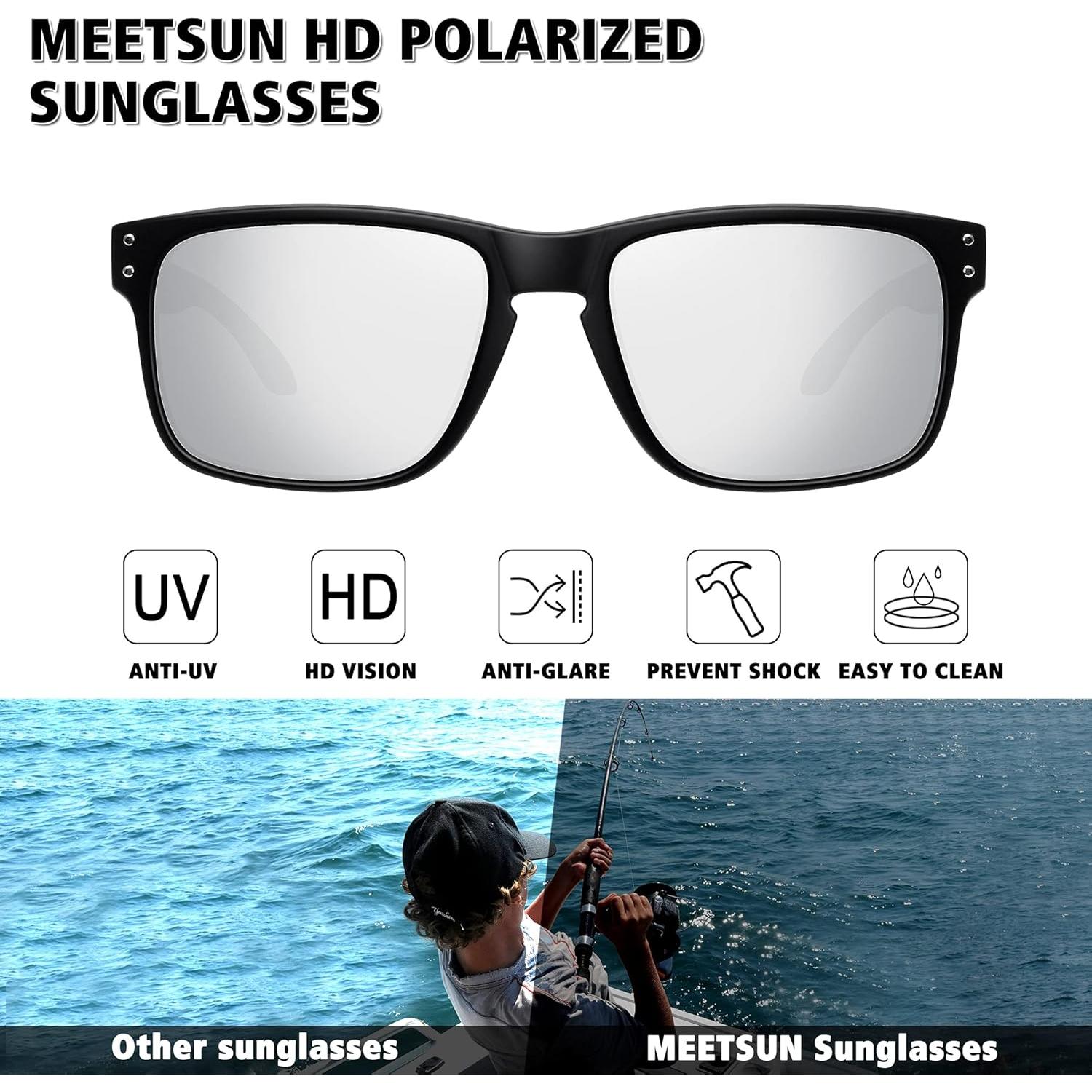 Gafas de sol polarizadas MEETSUN unisex UV400 deportivas