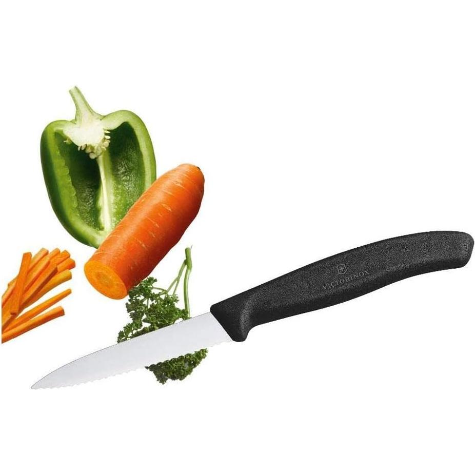 Cuchillo de Pelar Serrado Victorinox 8.3 cm Negro