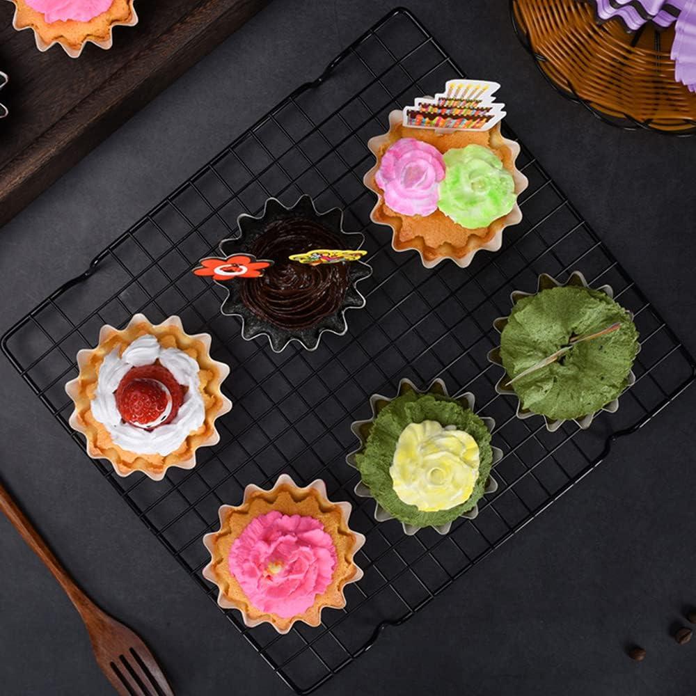 100 Moldes para Hornear Cupcakes TIE-DailyNec Papel Recubierto