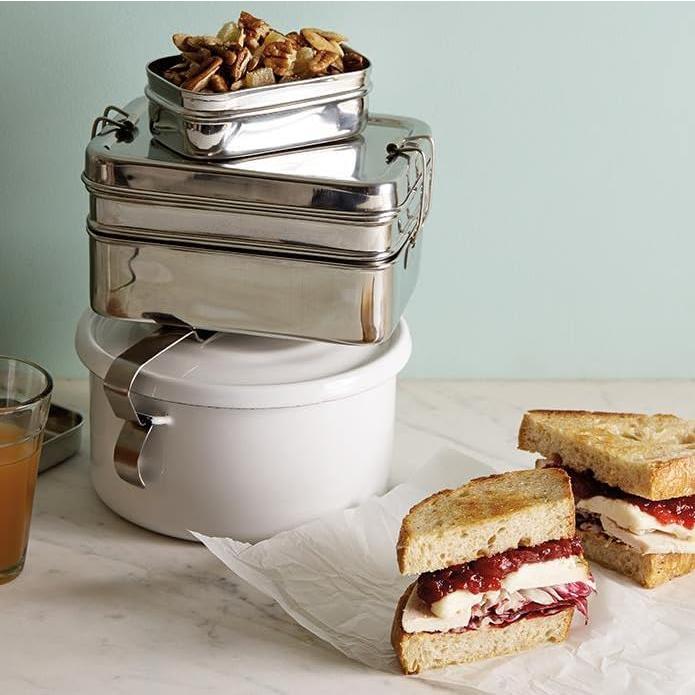 Caja Bento de Acero Inoxidable Ecolunchbox 3 en 1 0.95L