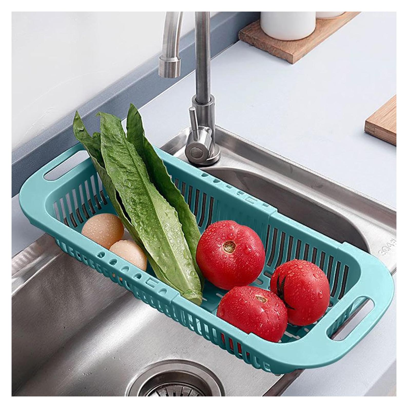 Colador Extensible MineSign para Fregadero 34.3x18.3cm Azul