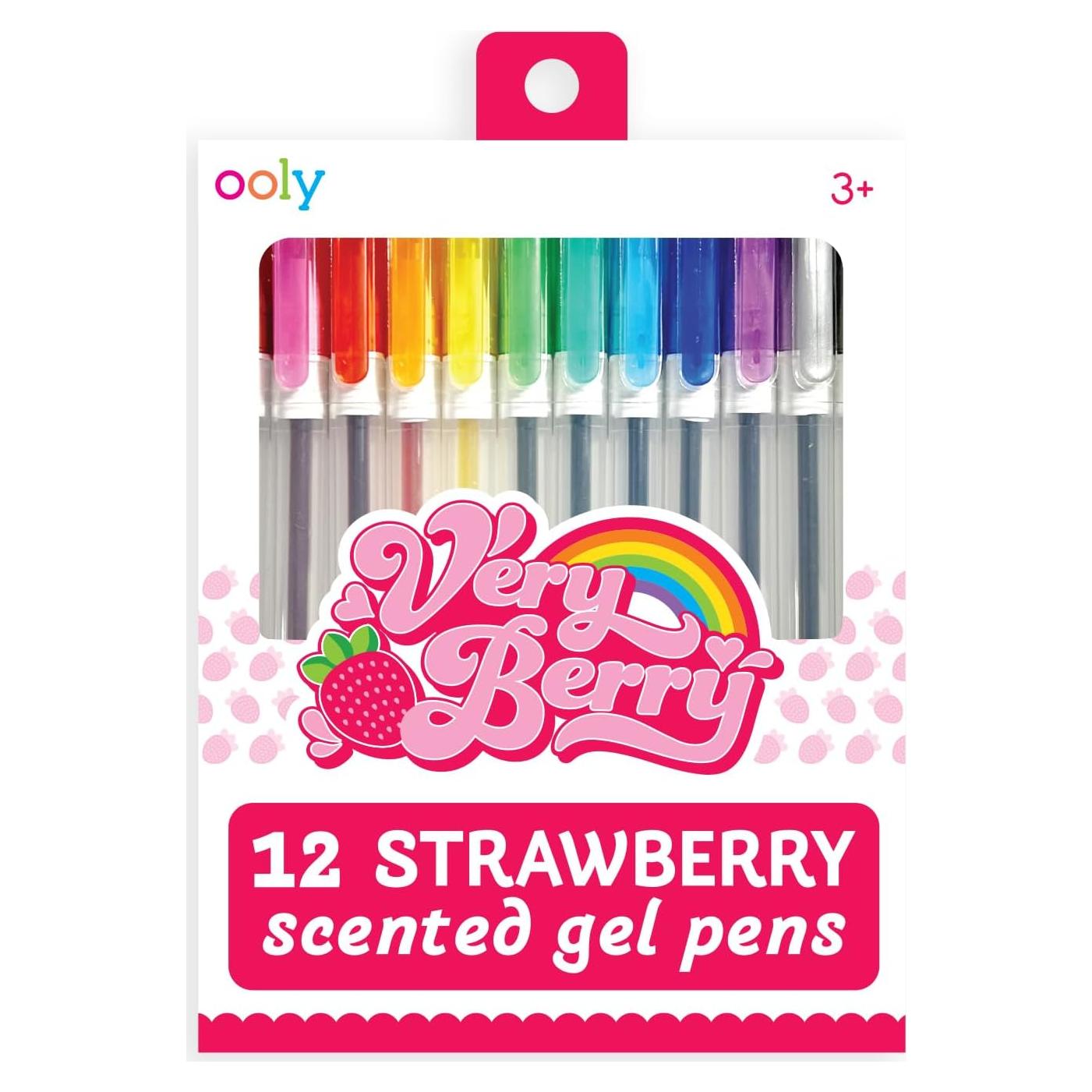 Set de 12 Bolígrafos Gel Aromatizados Ooly 0.7mm Fresa