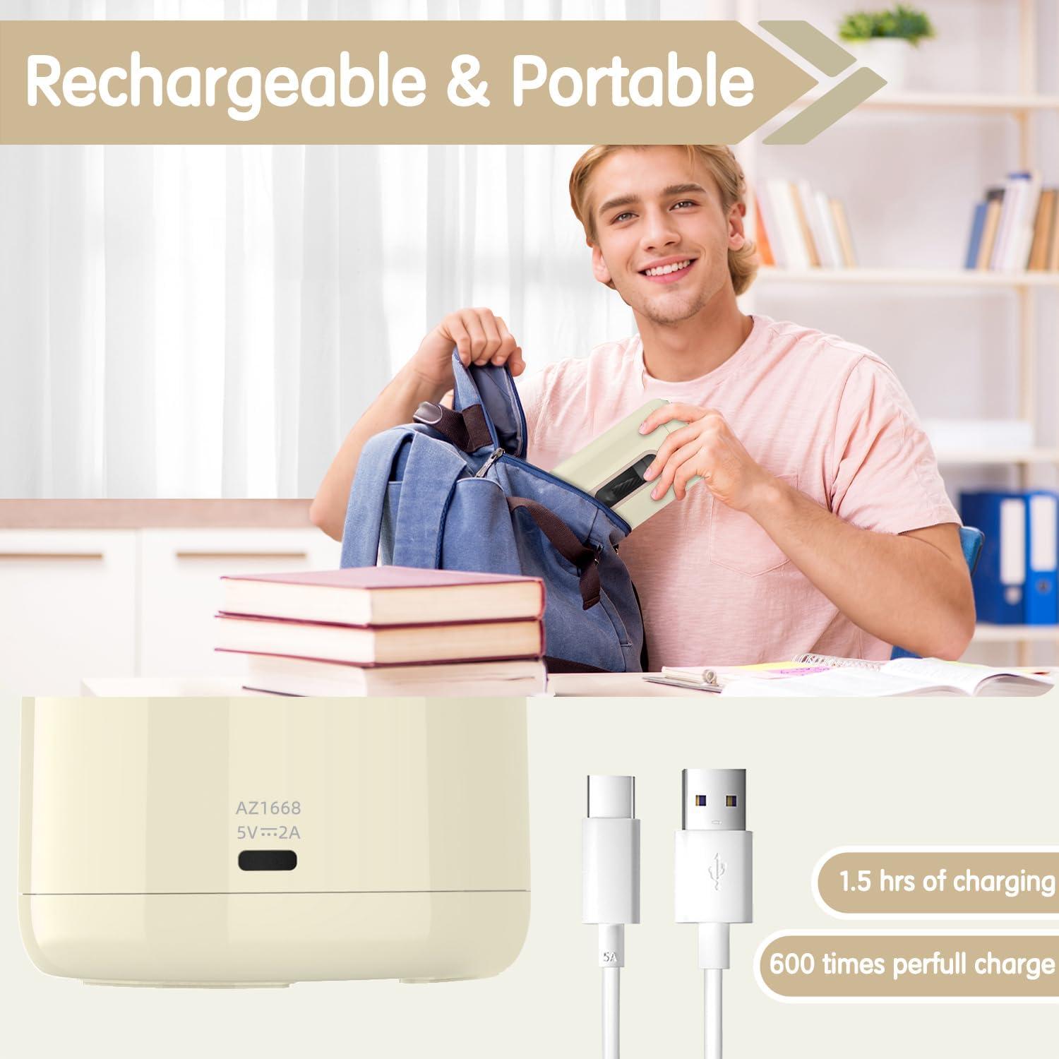 Afilador de Lápices Eléctrico Deli VA10-BG Recargable Beige