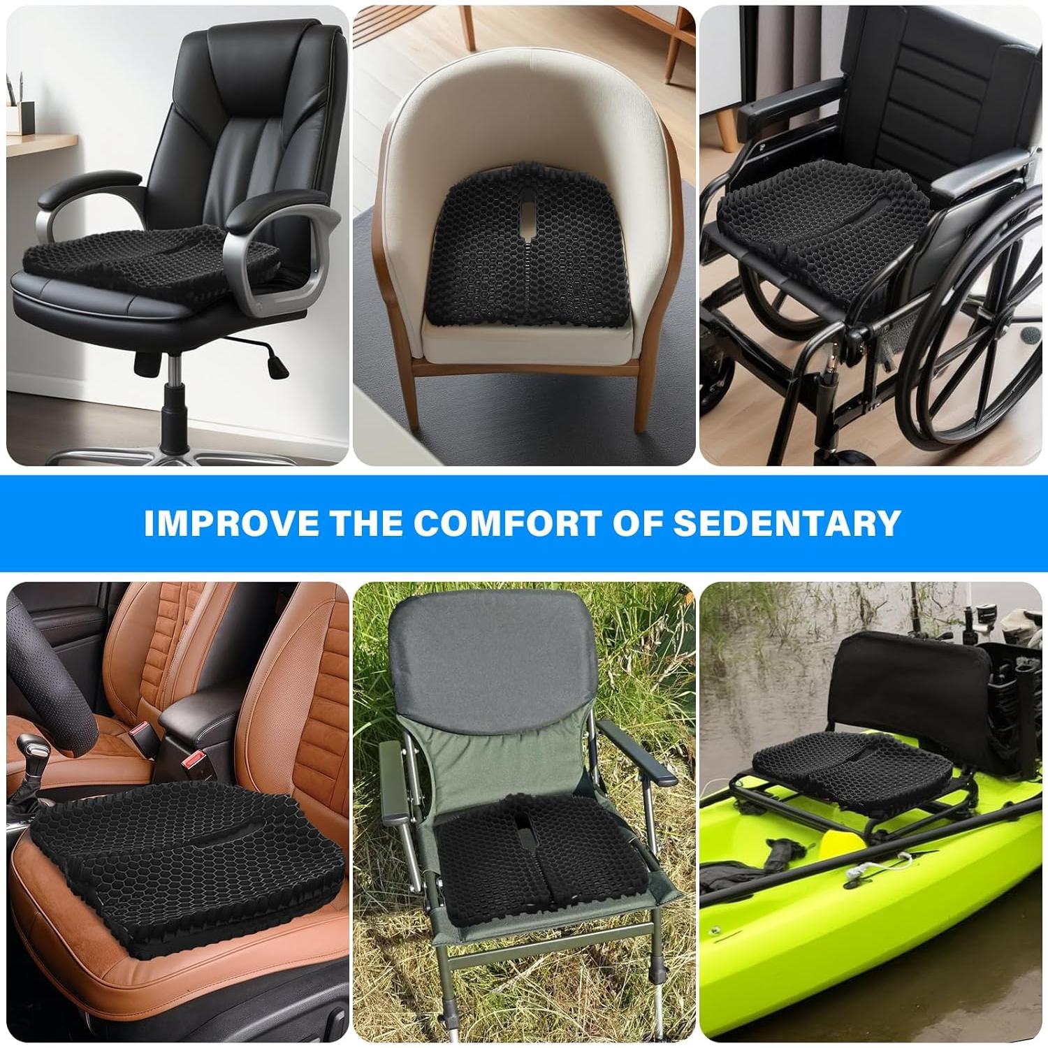 Cojín de Asiento de Gel Bilbear para Kayak y Canoa 42x35cm