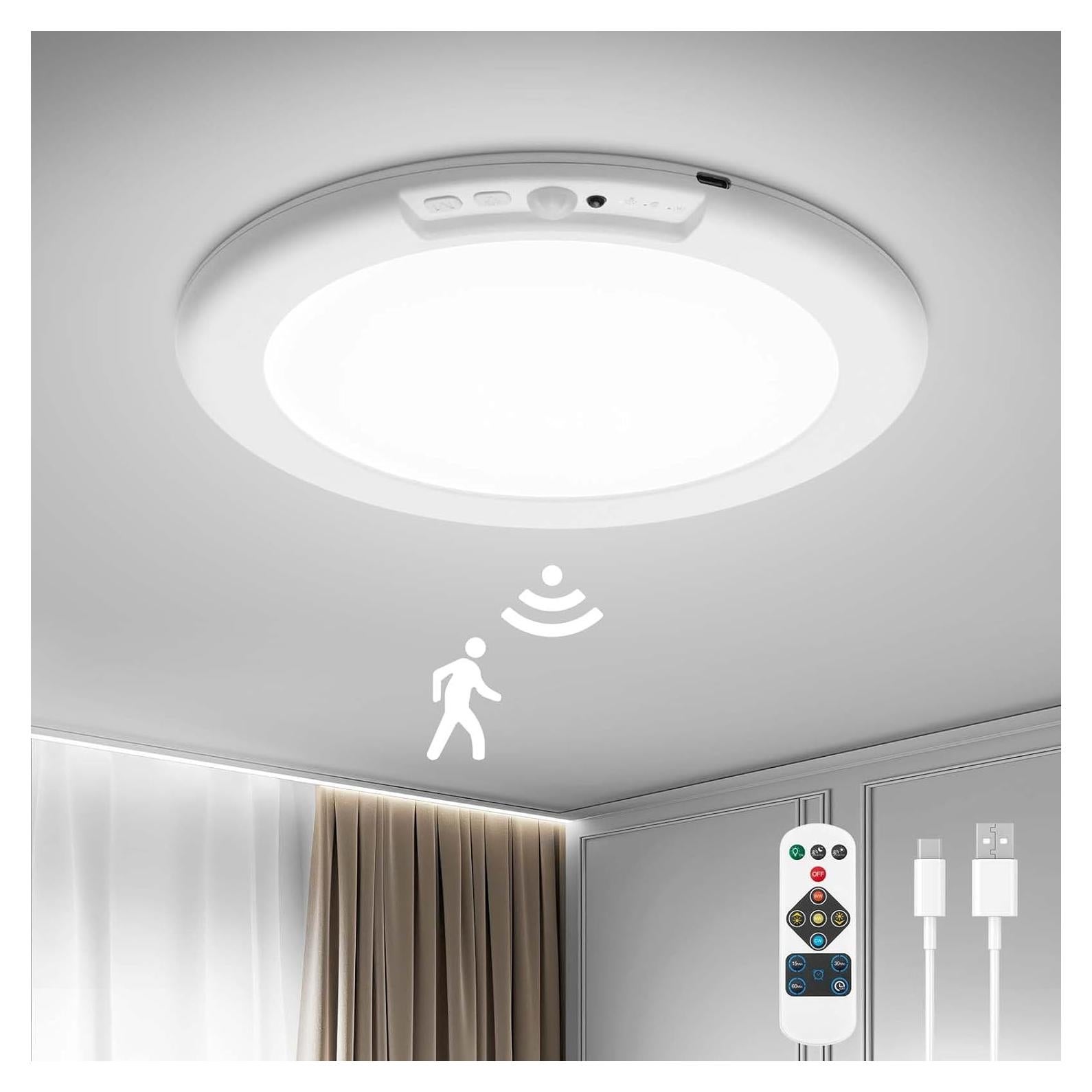 Luz de Ducha Recargable Bojim 5000mAh con Sensor de Movimiento