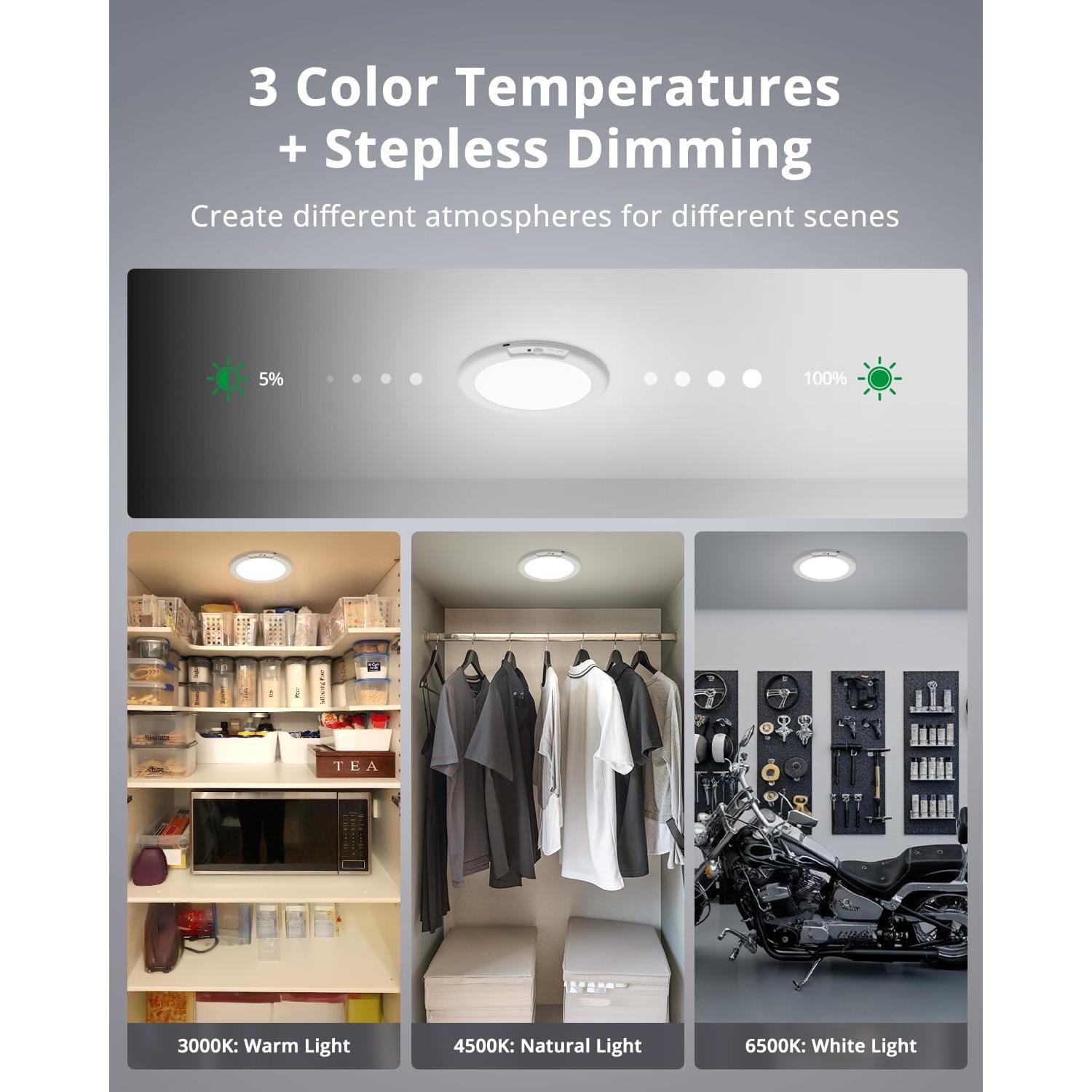 Luz de Ducha Recargable Bojim 5000mAh con Sensor de Movimiento