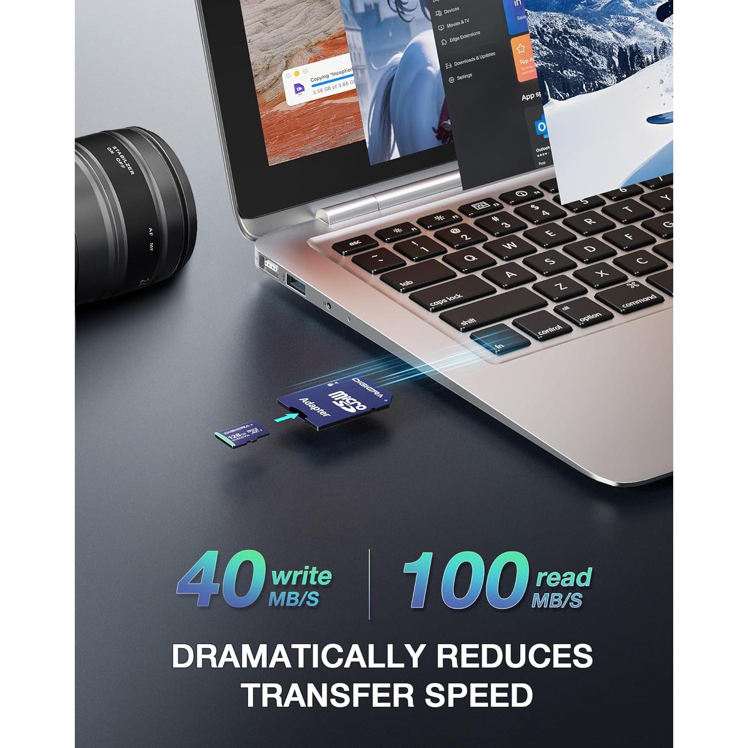 Tarjeta microSDXC 128GB DIGIERA CT100 UHS-I 100MB/s