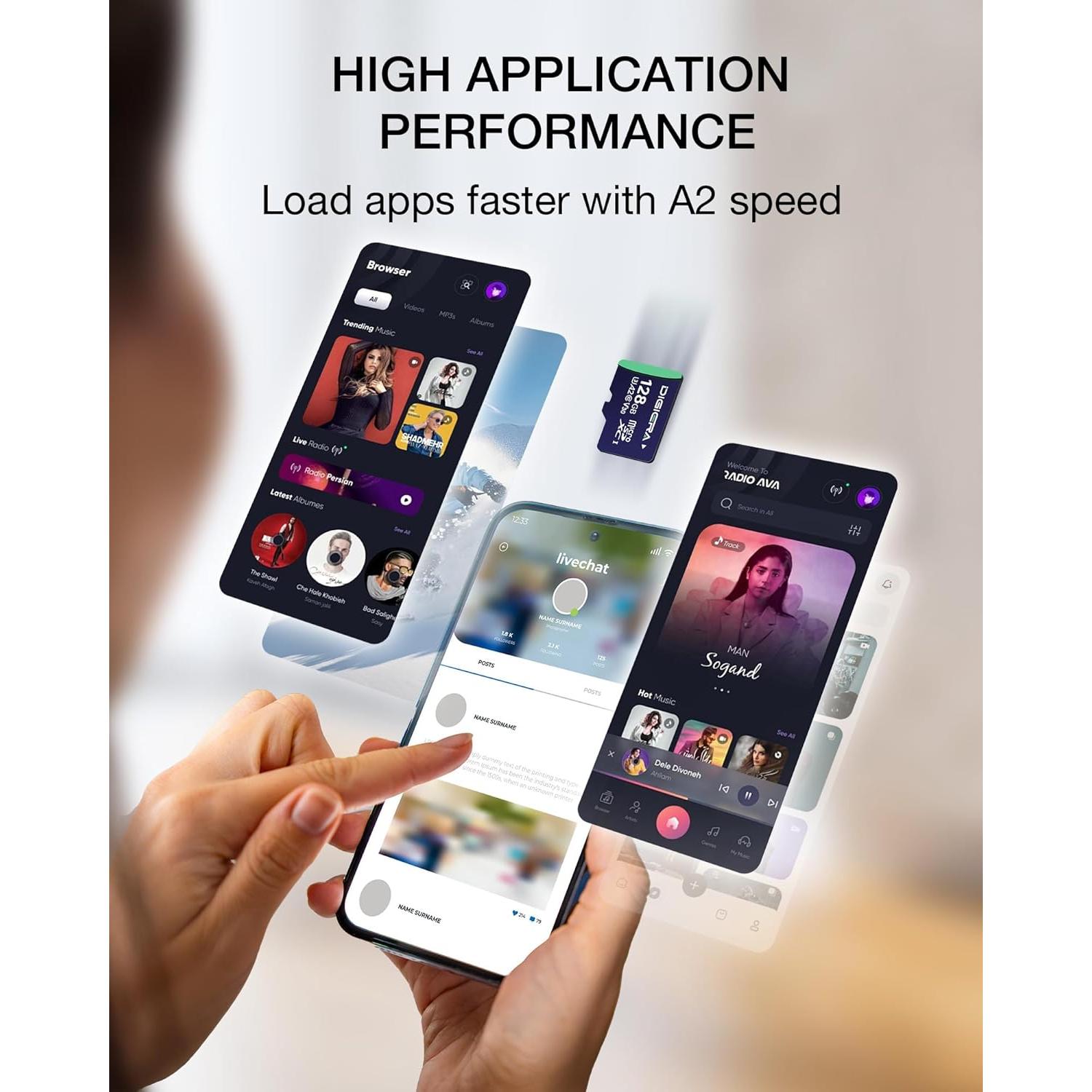 Tarjeta microSDXC 128GB DIGIERA CT100 UHS-I 100MB/s