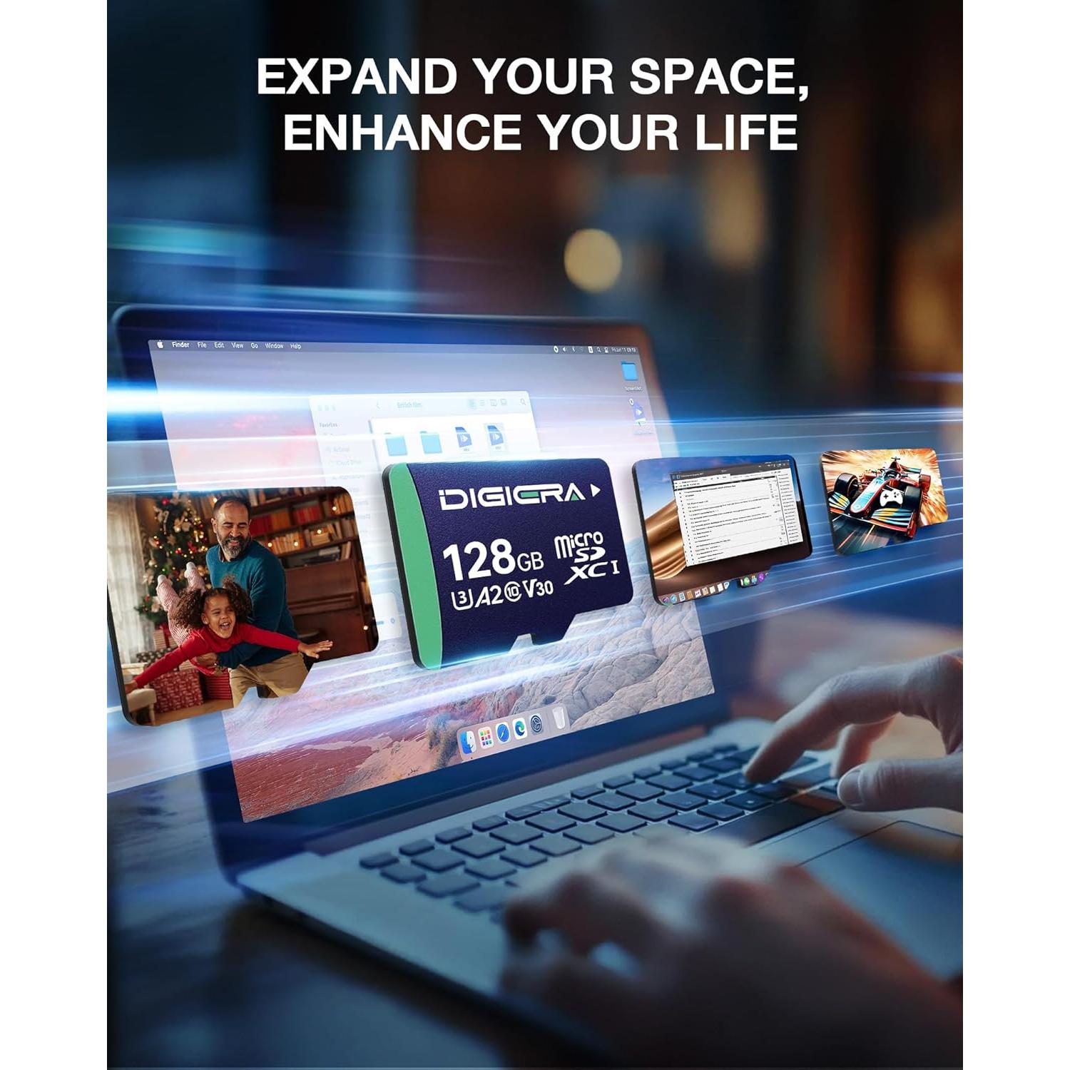 Tarjeta microSDXC 128GB DIGIERA CT100 UHS-I 100MB/s