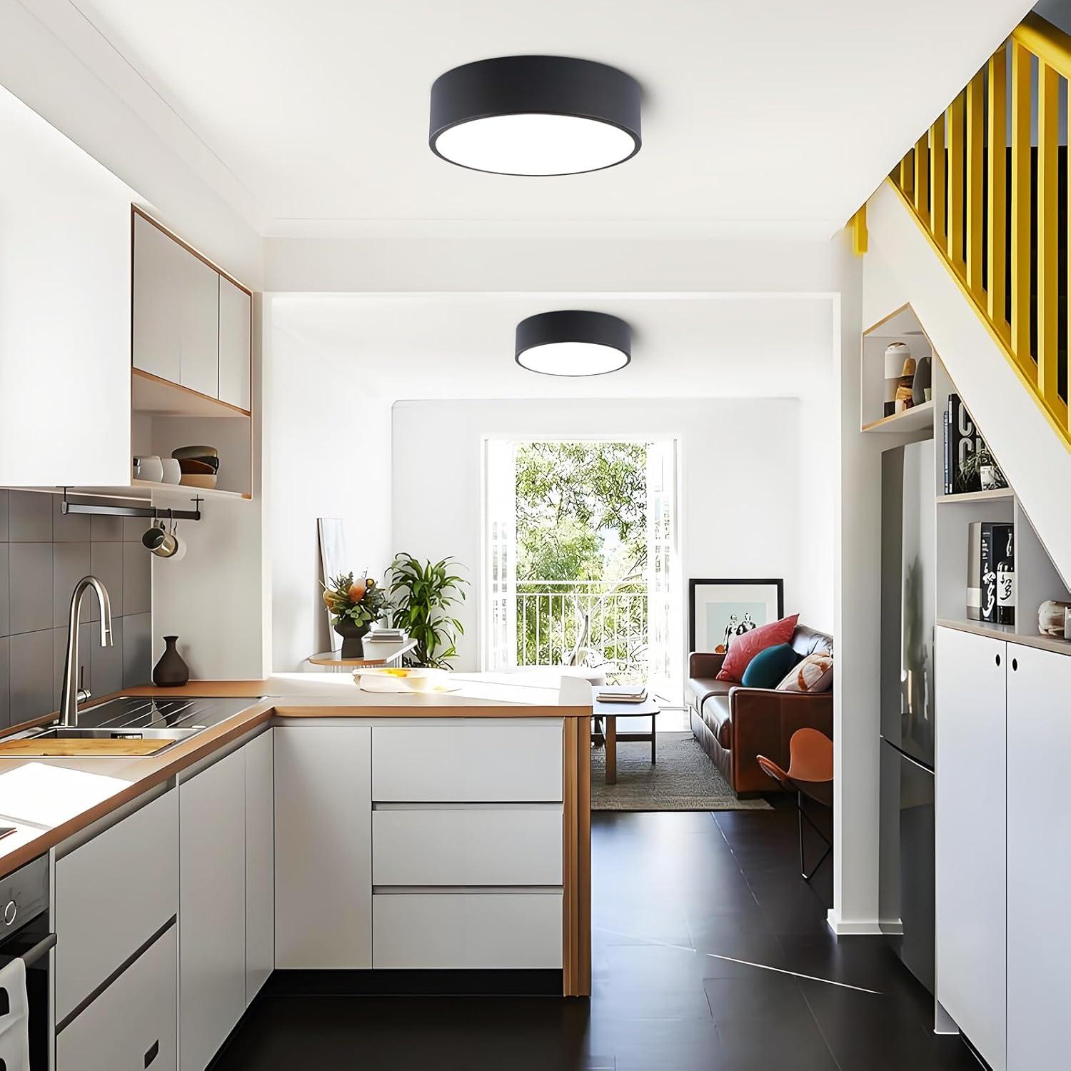 Luz de Techo LED Regulable TYNCEAOL 30cm 5CCT Negro Mate