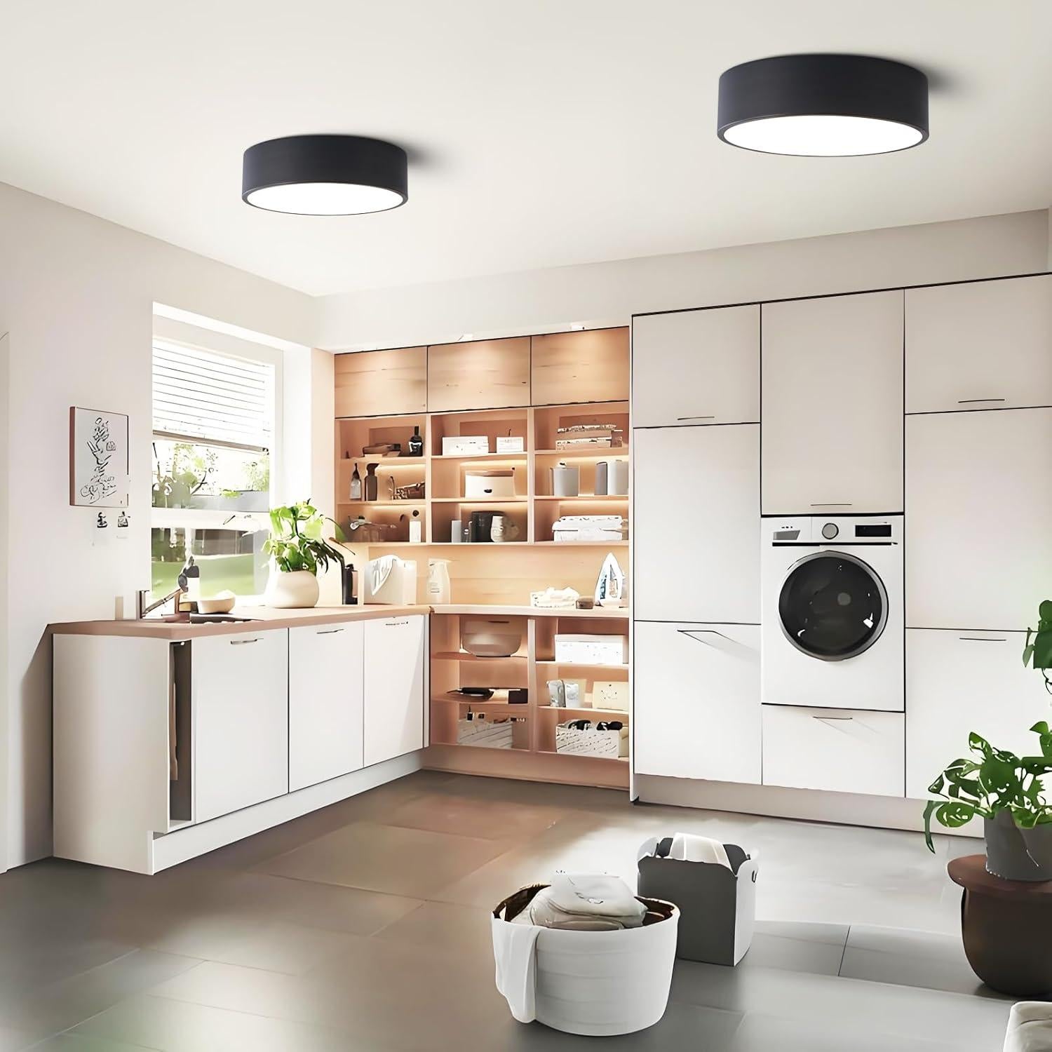 Luz de Techo LED Regulable TYNCEAOL 30cm 5CCT Negro Mate