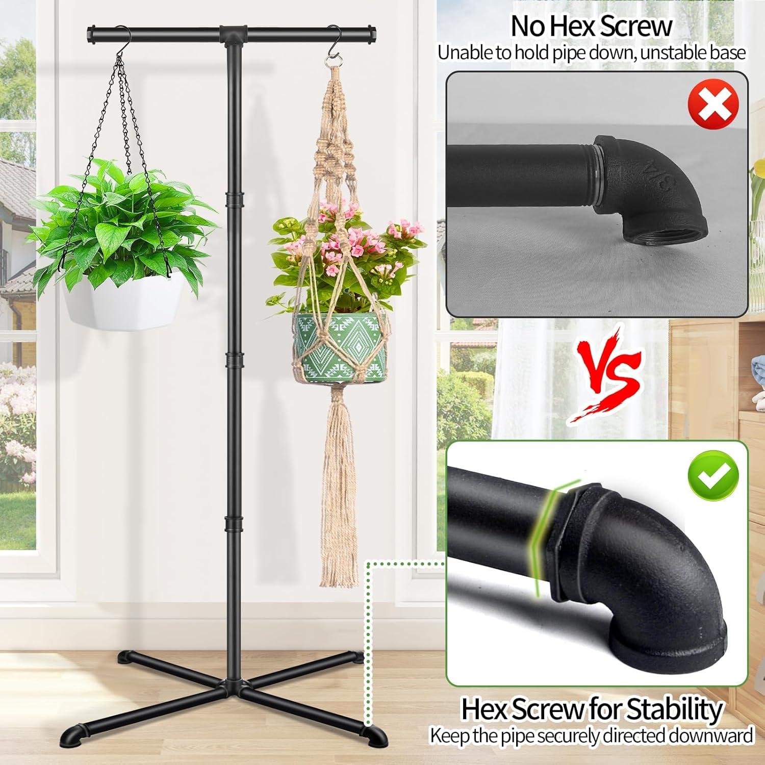 Soporte de Planta Colgante OUGE 149.86 cm Metal Resistente