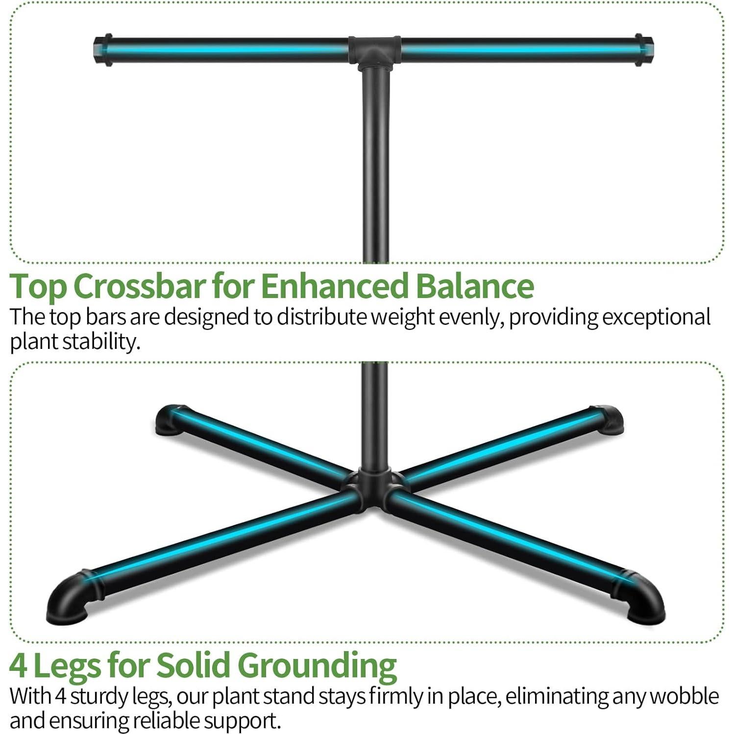 Soporte de Planta Colgante OUGE 149.86 cm Metal Resistente