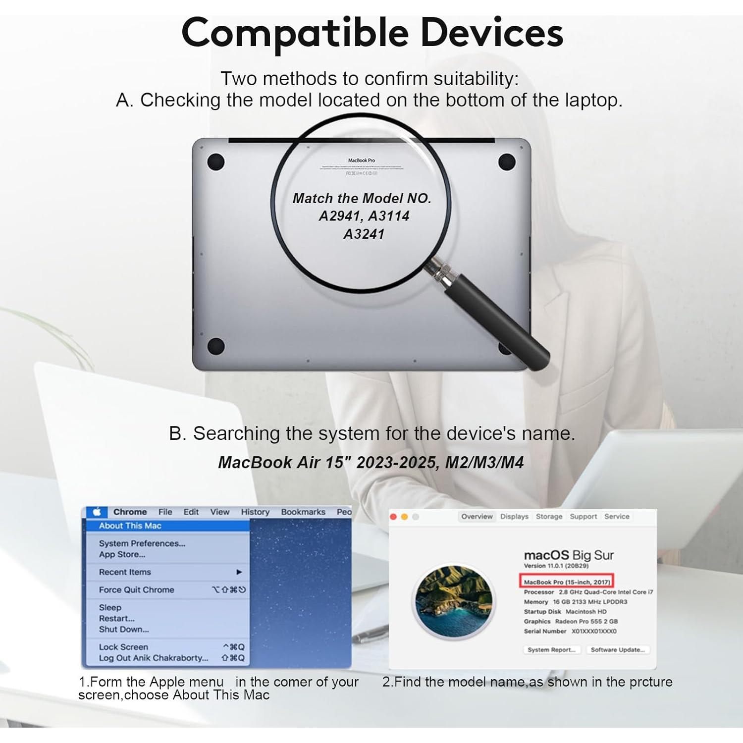 Protector de Pantalla de Privacidad IRUYO para MacBook Air 15.3"