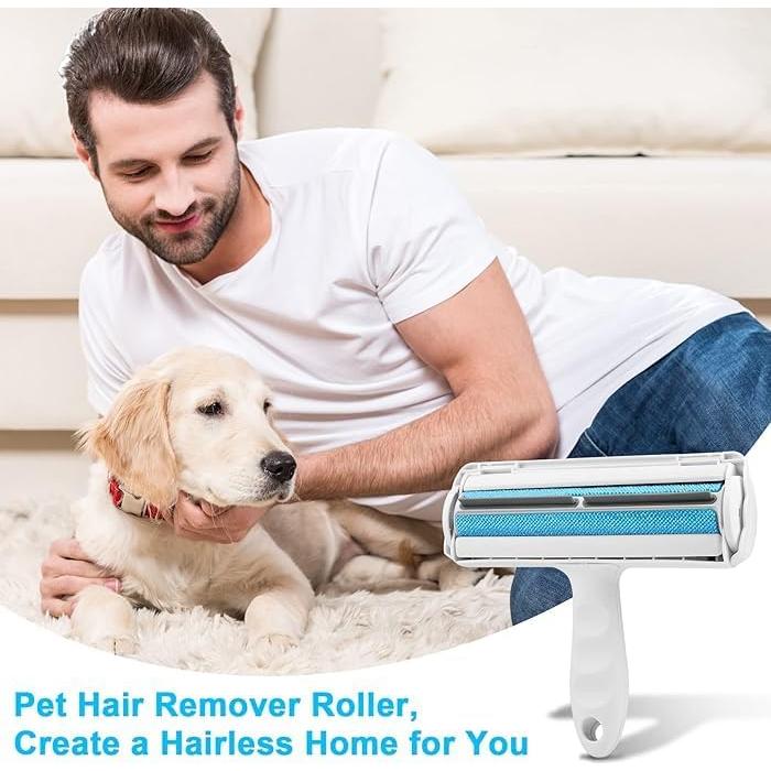 Removedor de Pelo de Mascota Genérico Azul - Rodillo Reutilizable