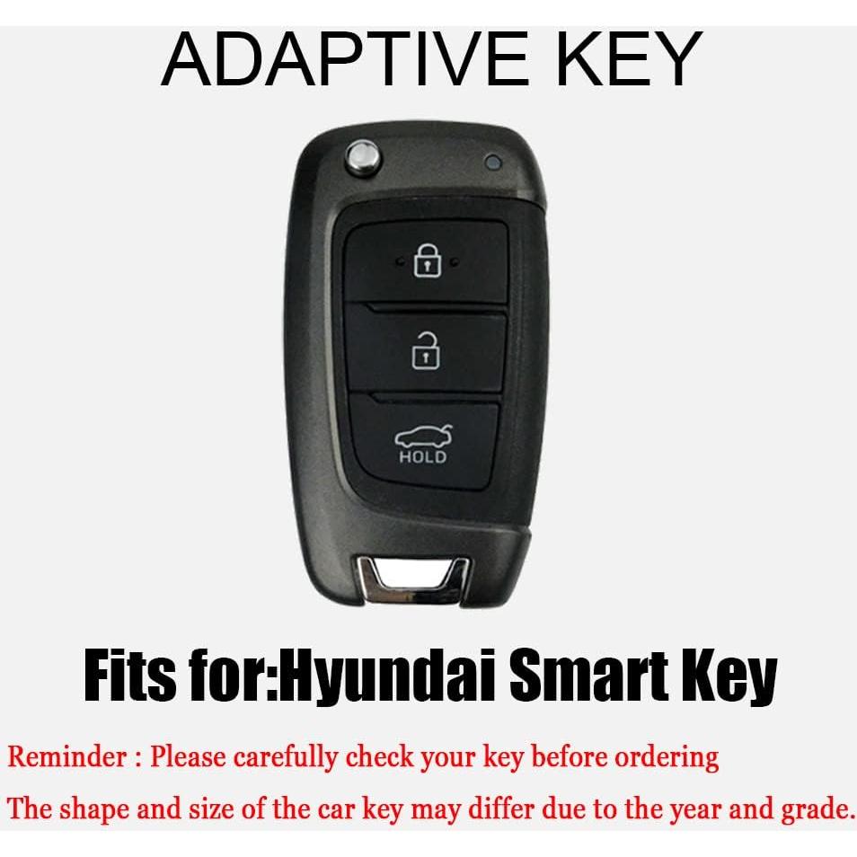 Funda de Llave Plegable HIBEYO para Hyundai - TPU Gris