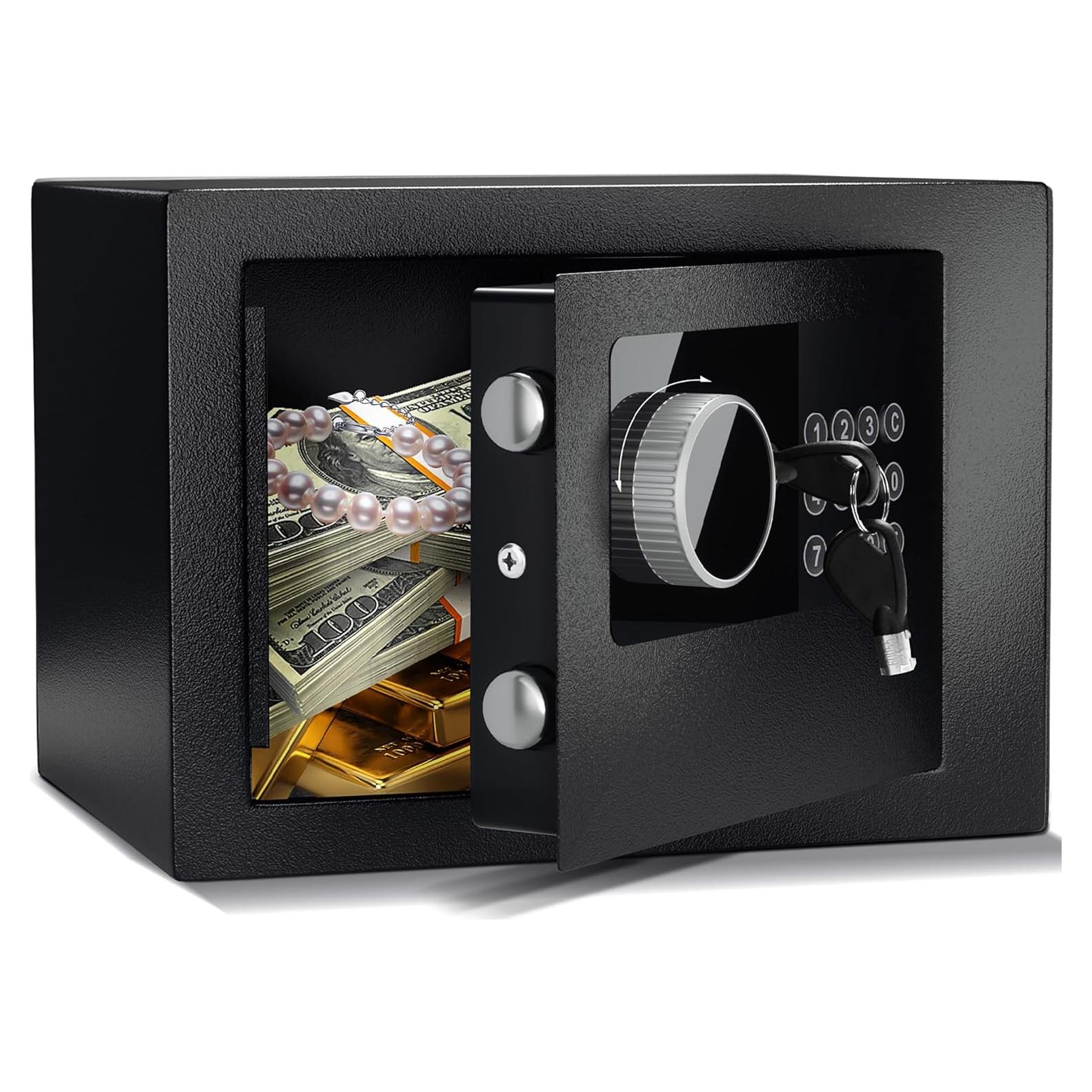 Caja Fuerte Electrónica CDC DIGI 4.6L Acero Negro 23x17x17cm