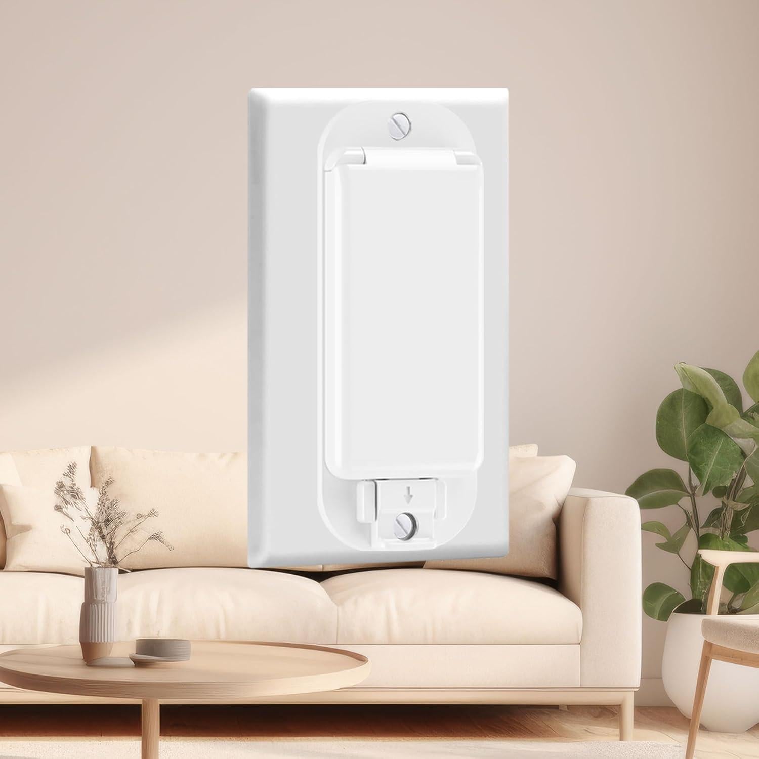 Guardián de Interruptor de Luz TERDEWE 4 Paquete Blanco