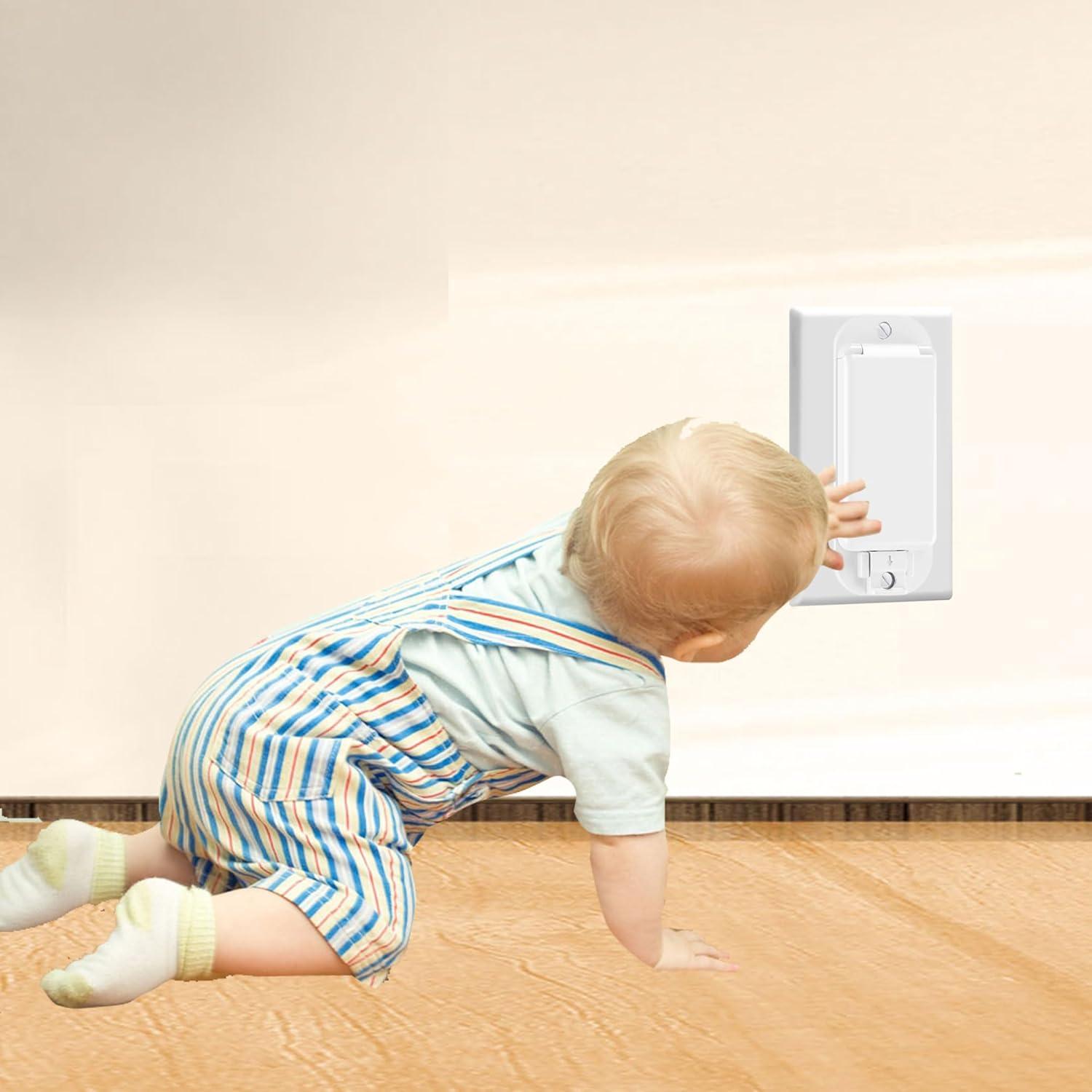 Guardián de Interruptor de Luz TERDEWE 4 Paquete Blanco