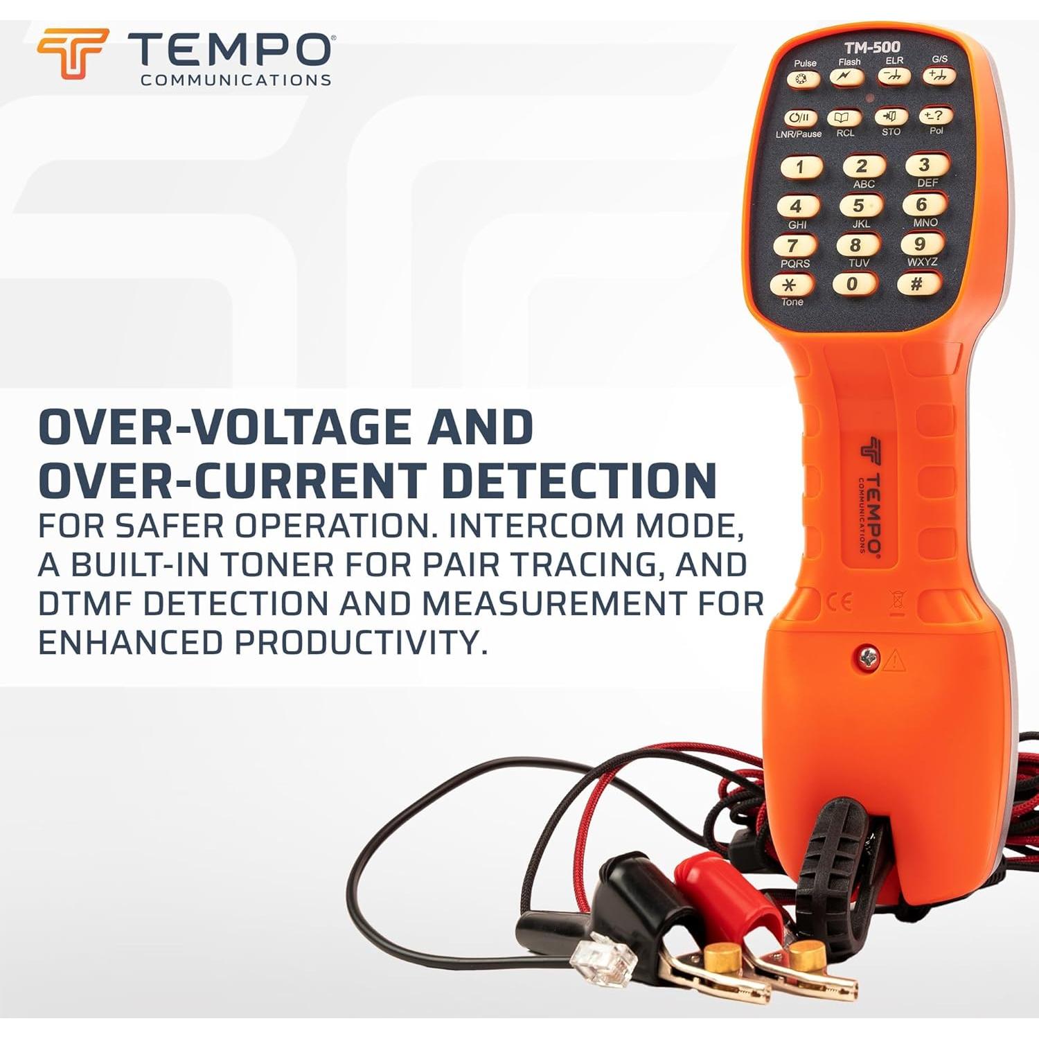 Conjunto de Prueba de Teléfono Tempo Communications TM-500 DSL