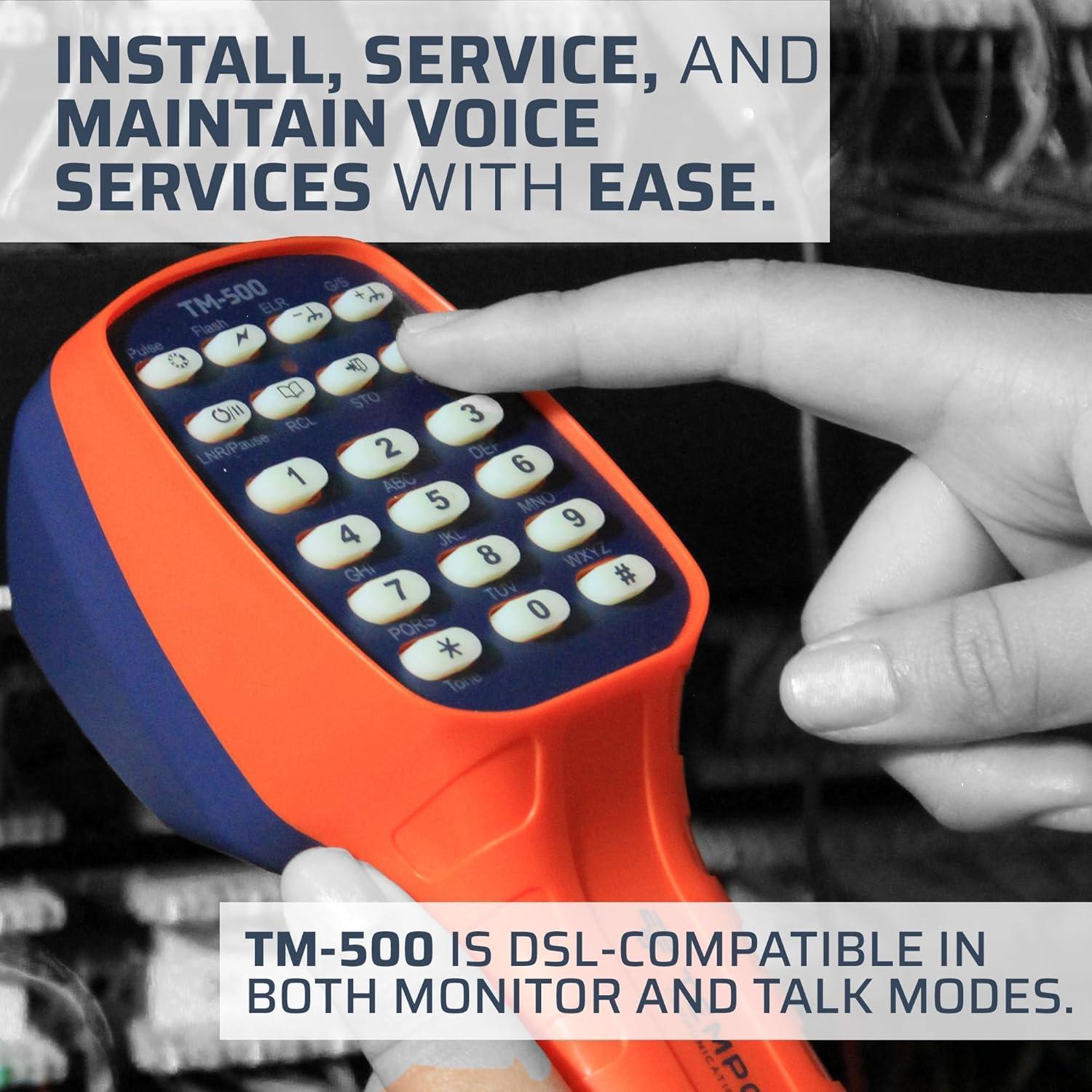 Conjunto de Prueba de Teléfono Tempo Communications TM-500 DSL