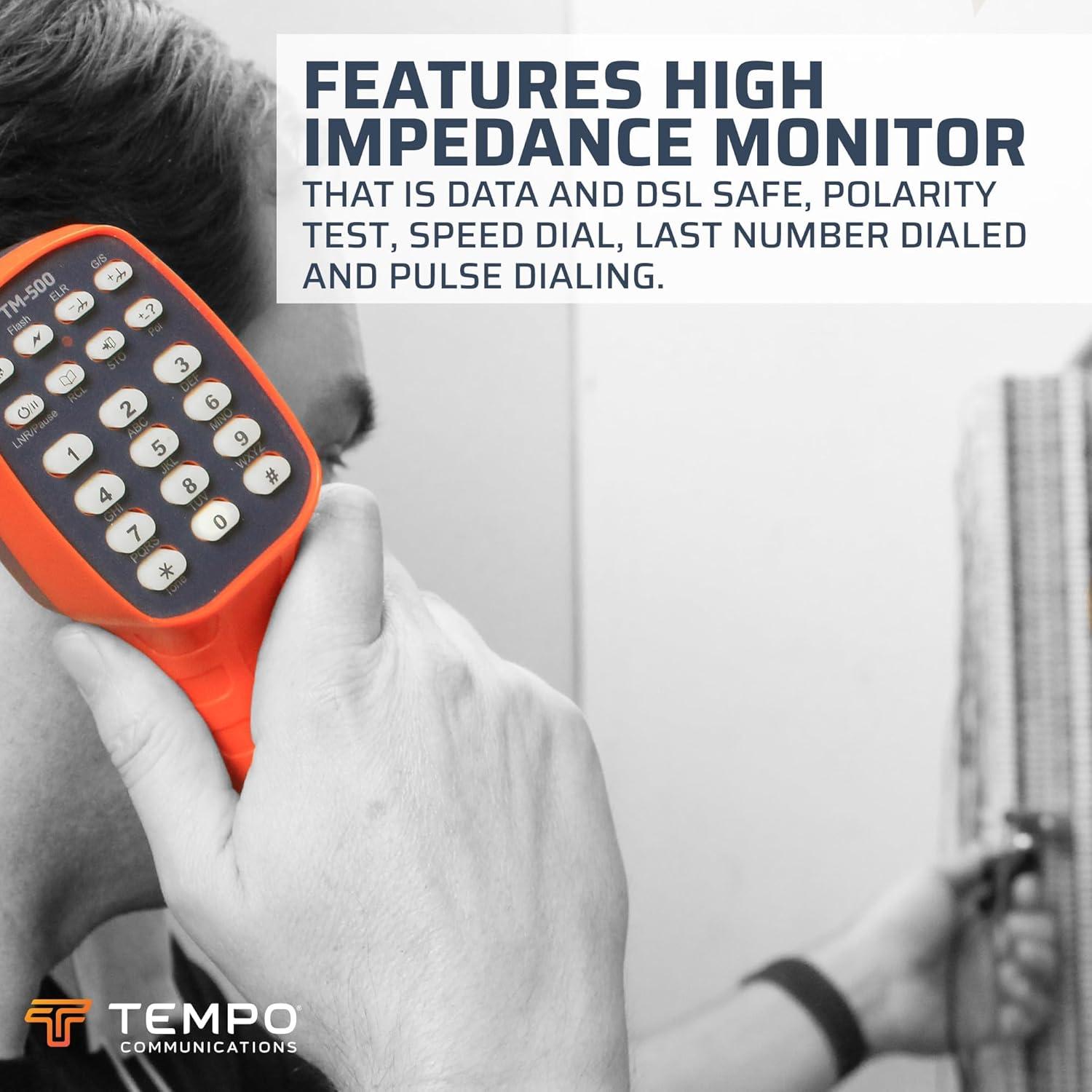 Conjunto de Prueba de Teléfono Tempo Communications TM-500 DSL