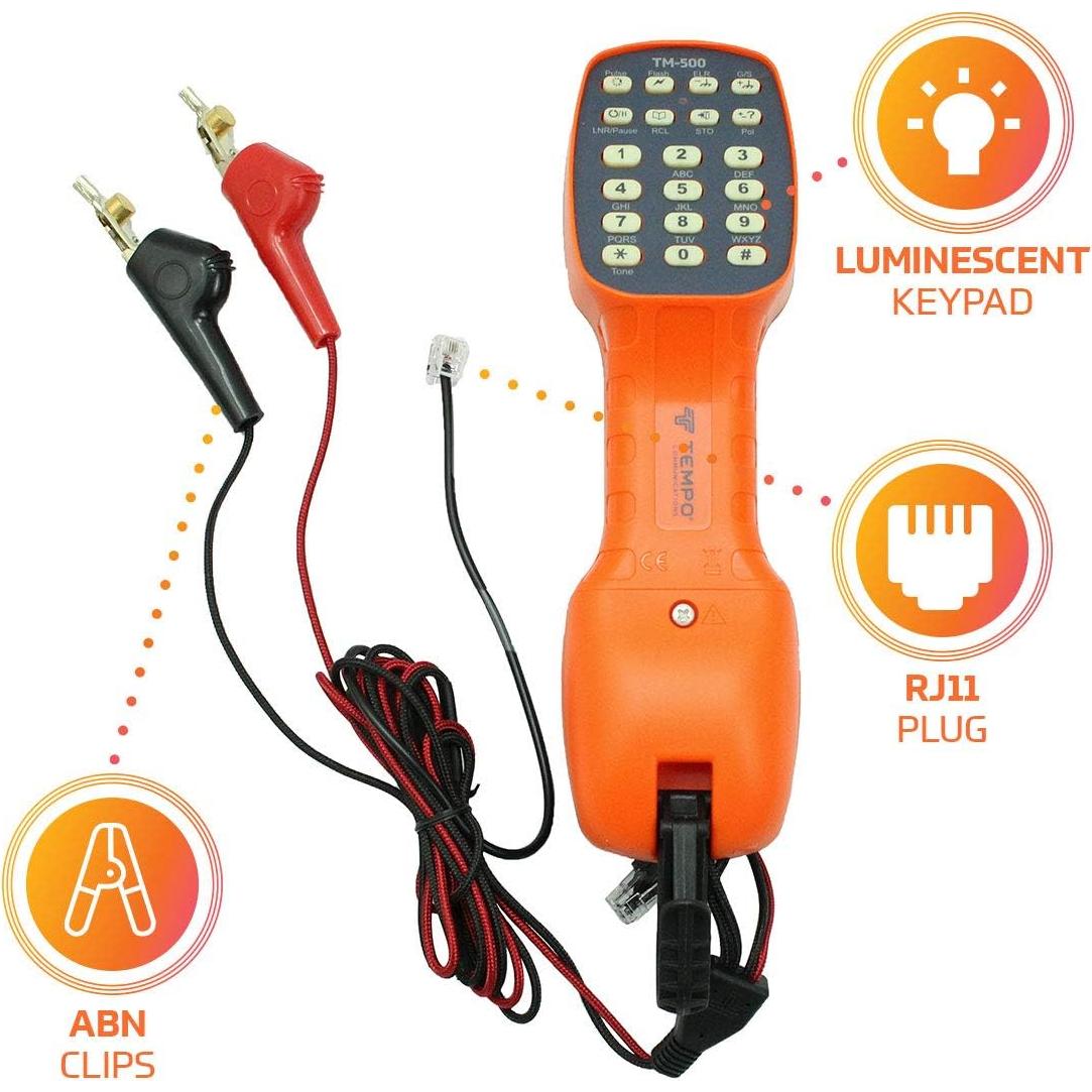 Conjunto de Prueba de Teléfono Tempo Communications TM-500 DSL