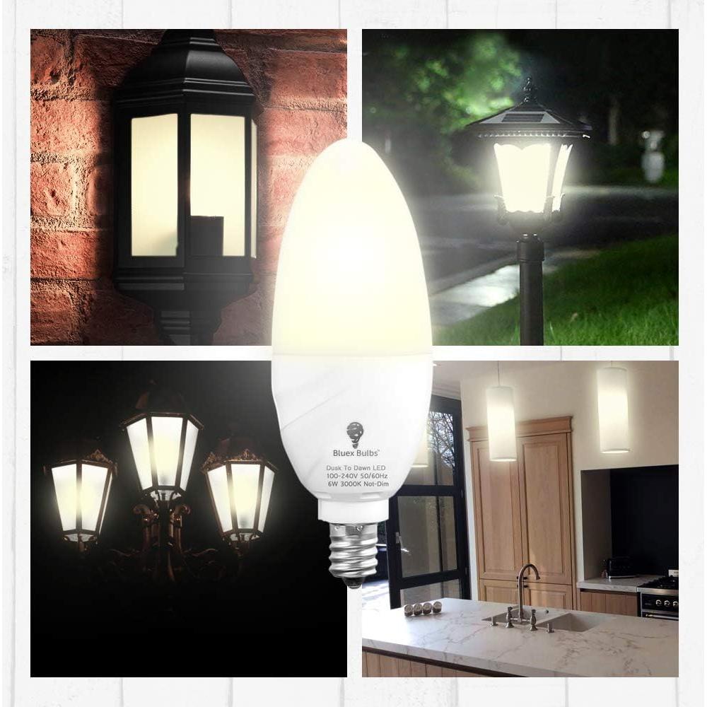 Paquete de 6 Bombillas LED BlueX E12 6W 3000K Candelabro