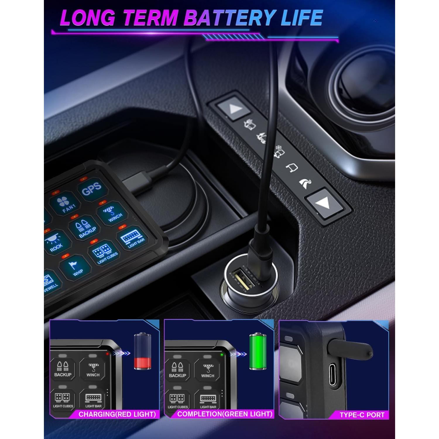 Panel de Interruptores Inalámbrico CO LIGHT 12 con Control Remoto