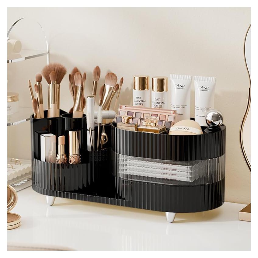 Organizador de Maquillaje Giratorio COMFYROOM 3 Capas Negro