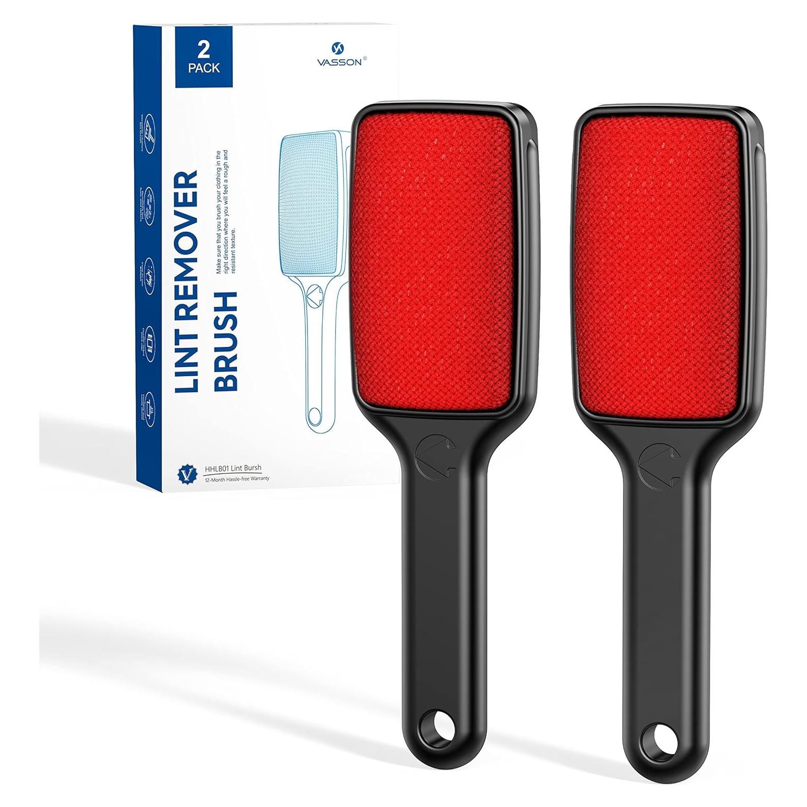 Cepillo Quitapelusas VASSON Doble Cara Reutilizable 2 Piezas