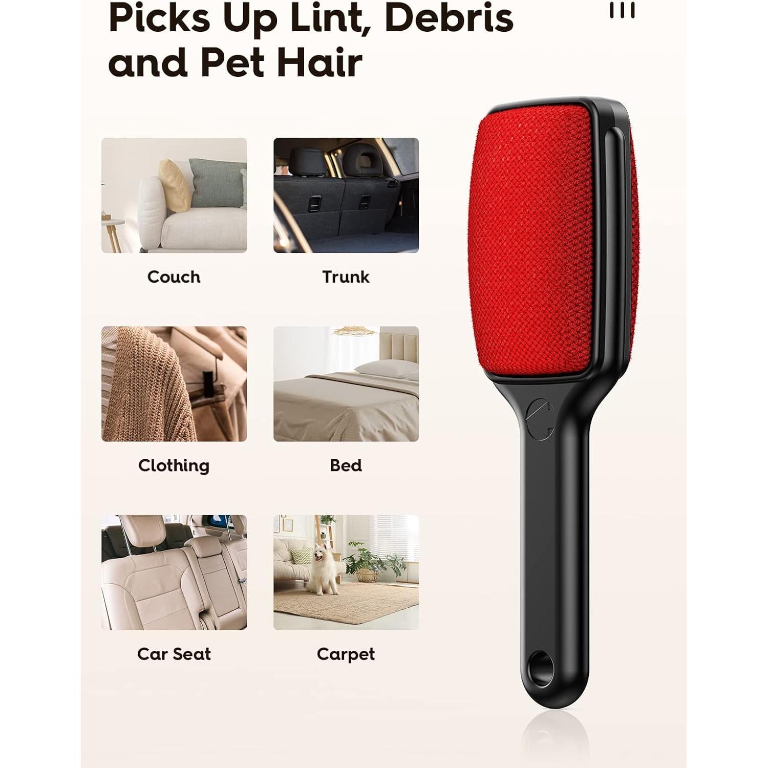 Cepillo Quitapelusas VASSON Doble Cara Reutilizable 2 Piezas