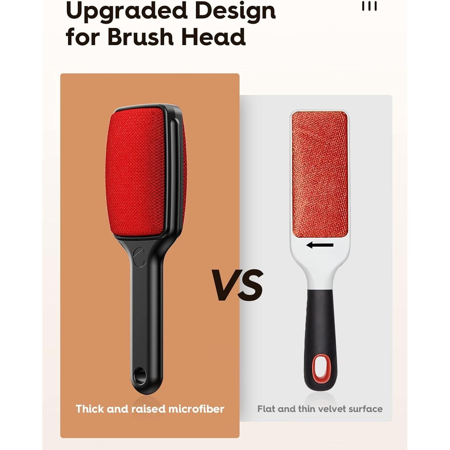 Cepillo Quitapelusas VASSON Doble Cara Reutilizable 2 Piezas