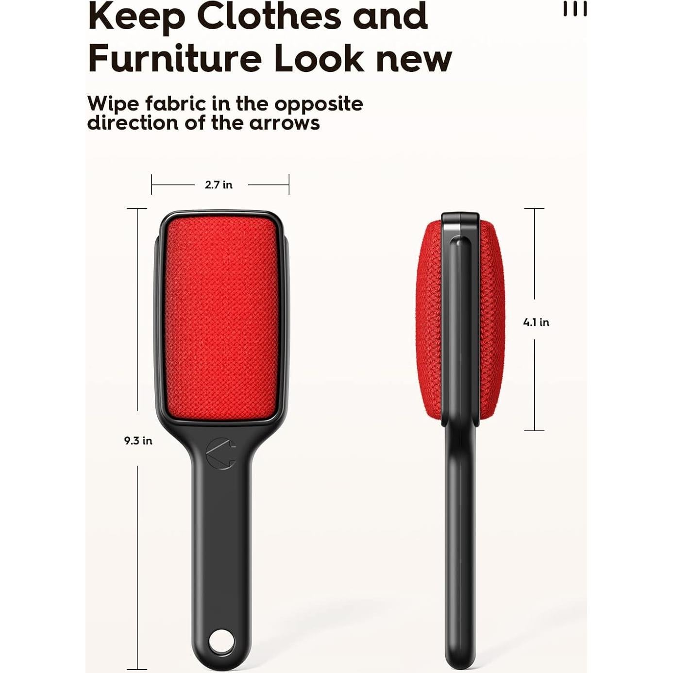 Cepillo Quitapelusas VASSON Doble Cara Reutilizable 2 Piezas