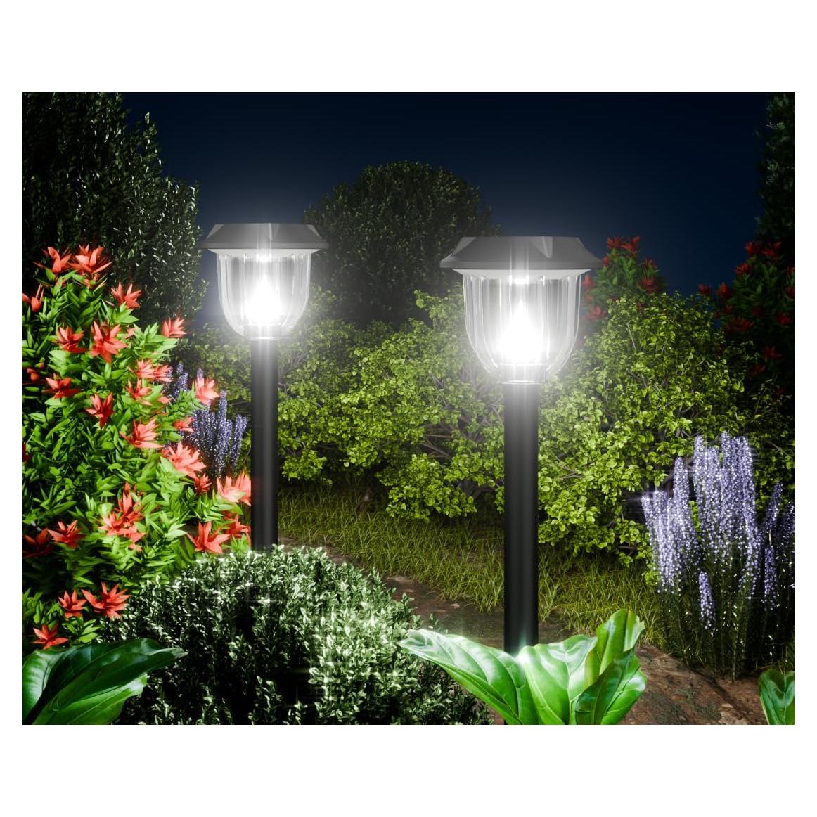 Luces Solares para Exterior AOSEA 2 Paquete IP65 Blanco Frío