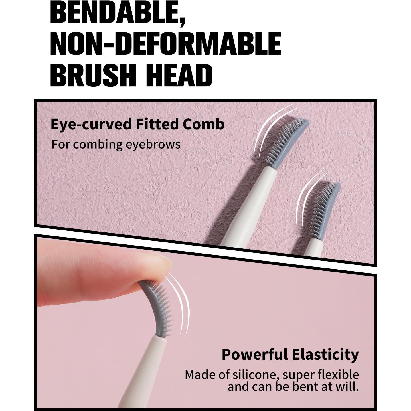 Pincel y Peine de Cejas Doble Punta EIGSHOW - Precisión Profesional