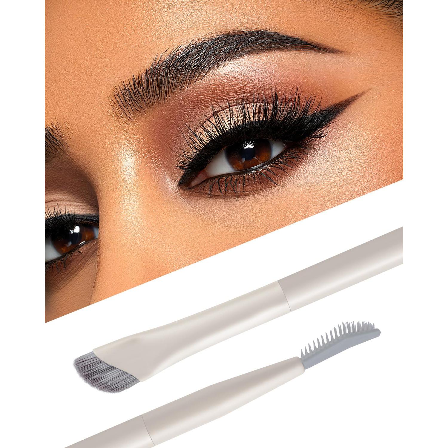 Pincel y Peine de Cejas Doble Punta EIGSHOW - Precisión Profesional