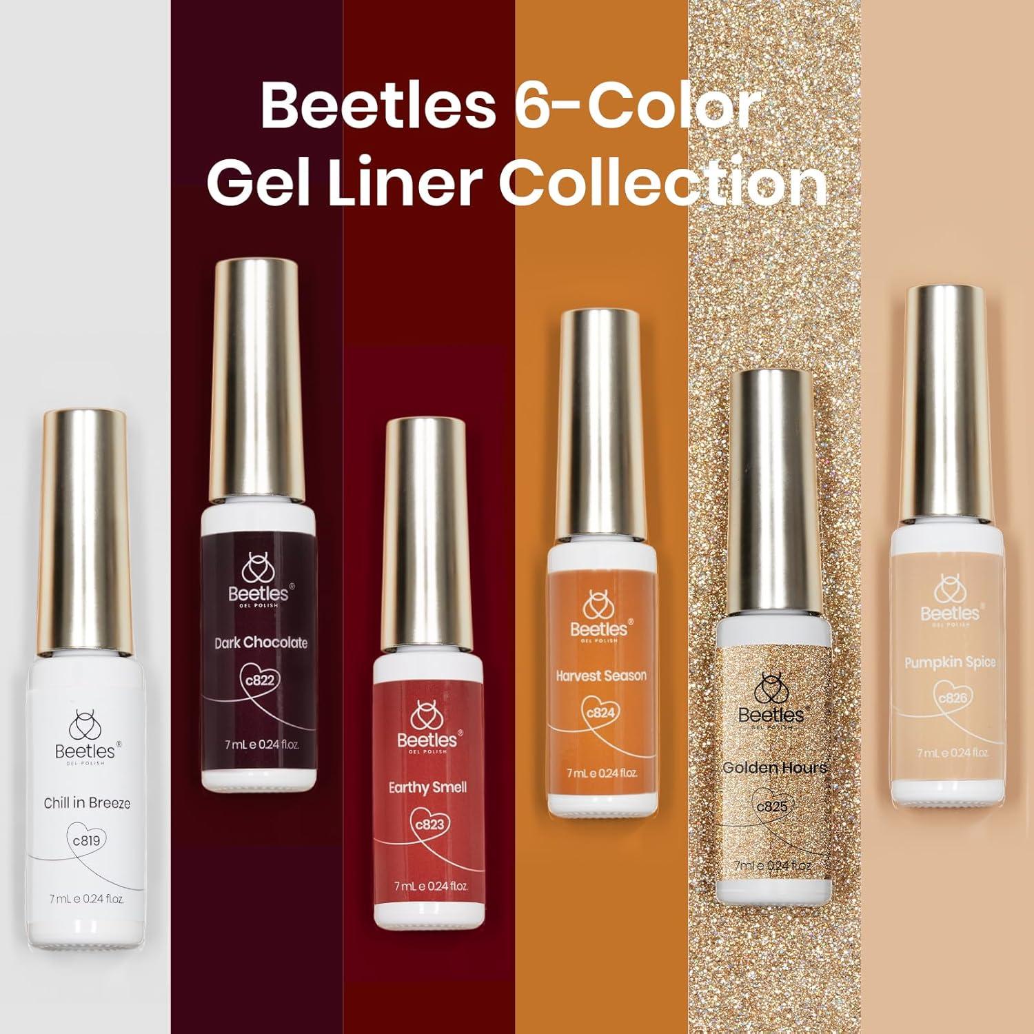 Set de Esmalte de Uñas en Gel Beetles - 6 Colores Artísticos