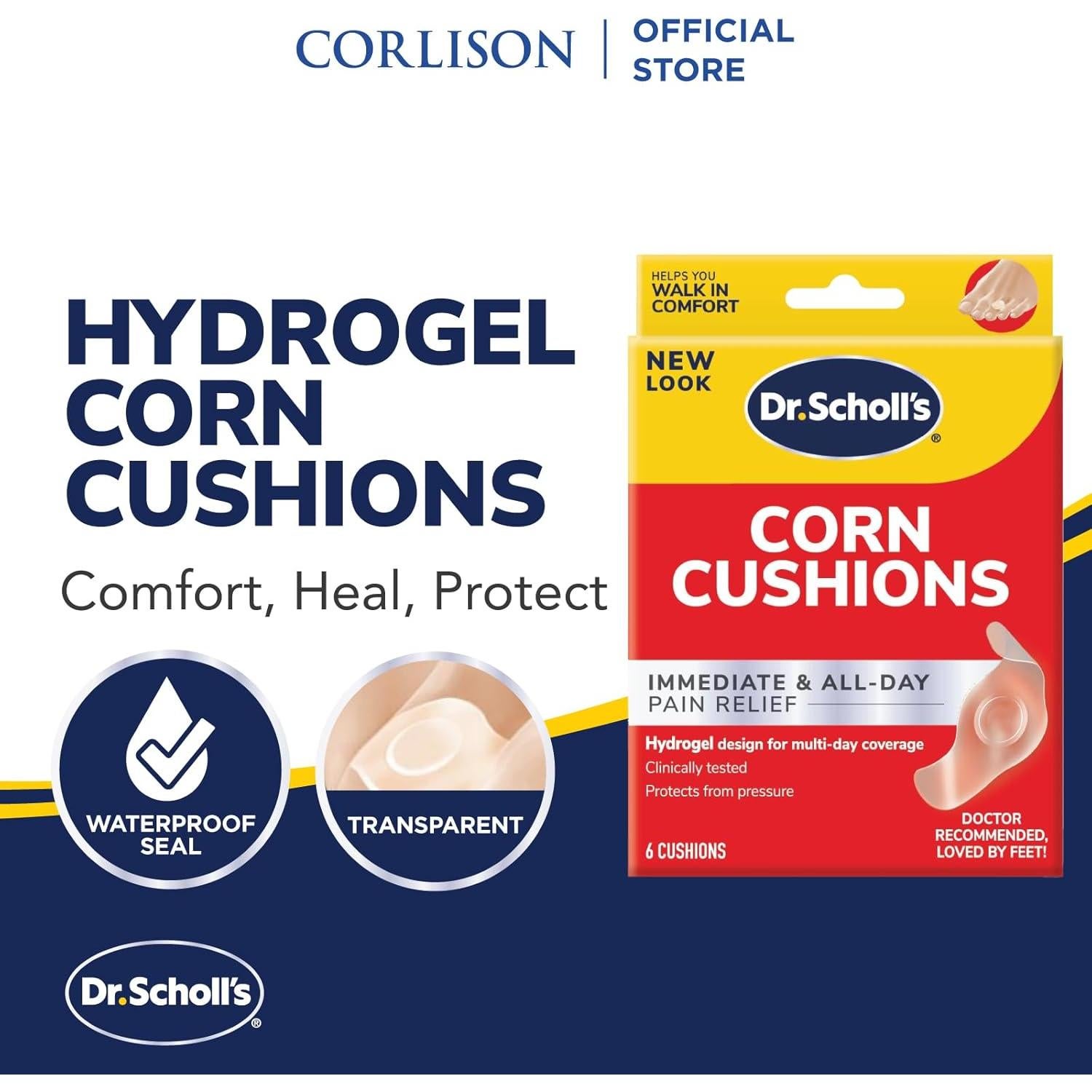 Cojín para Callos Dr. Scholl's Hidrogel 6 Unidades