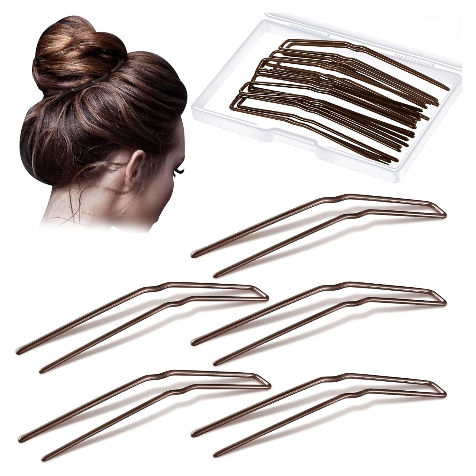 Pasadores de Pelo en U MTLEE 24 Piezas para Recogidos