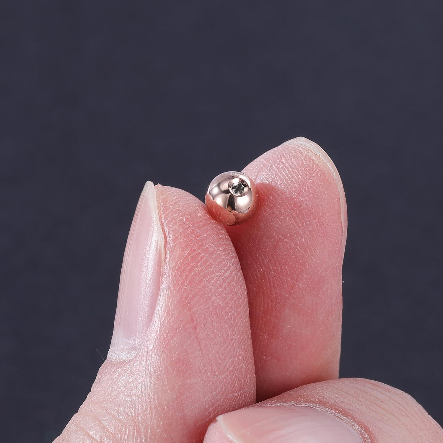 Soportes de Pendientes de Acero Inoxidable AOEDEJ 20 Pares 1.0mm