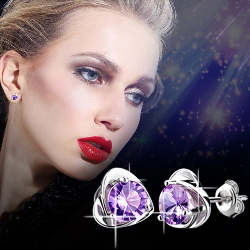 Pendientes de Drenaje Linfático DIOWUS de Titanio con Moissanita