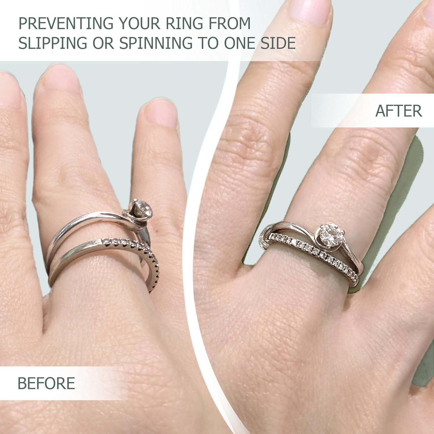 Ajustador de Tamaño de Anillo Kueroami - 12 Piezas Transparentes