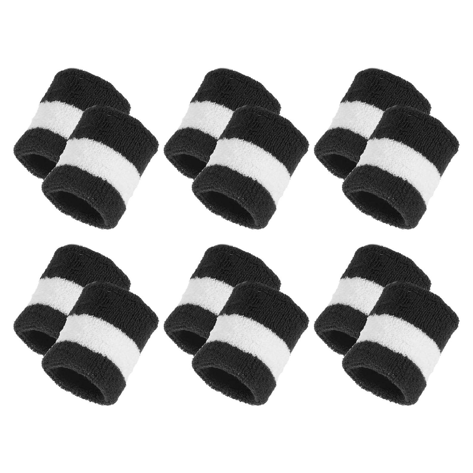 Pulseras Deportivas MECCANIXITY 12 Pcs Banda de Sudor Unisex