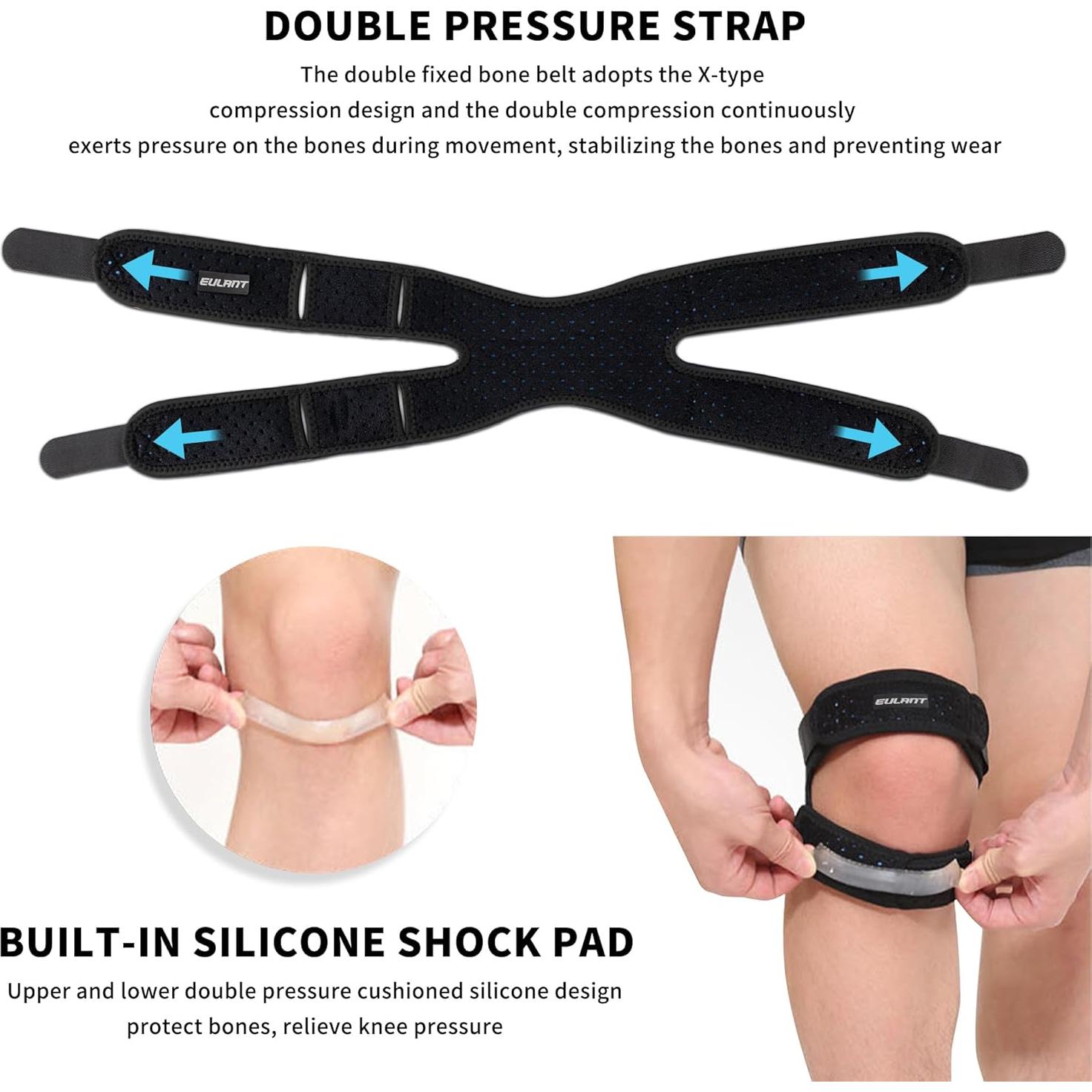 Correa de Soporte Patelar YEEKORO Mediana para Rodilla