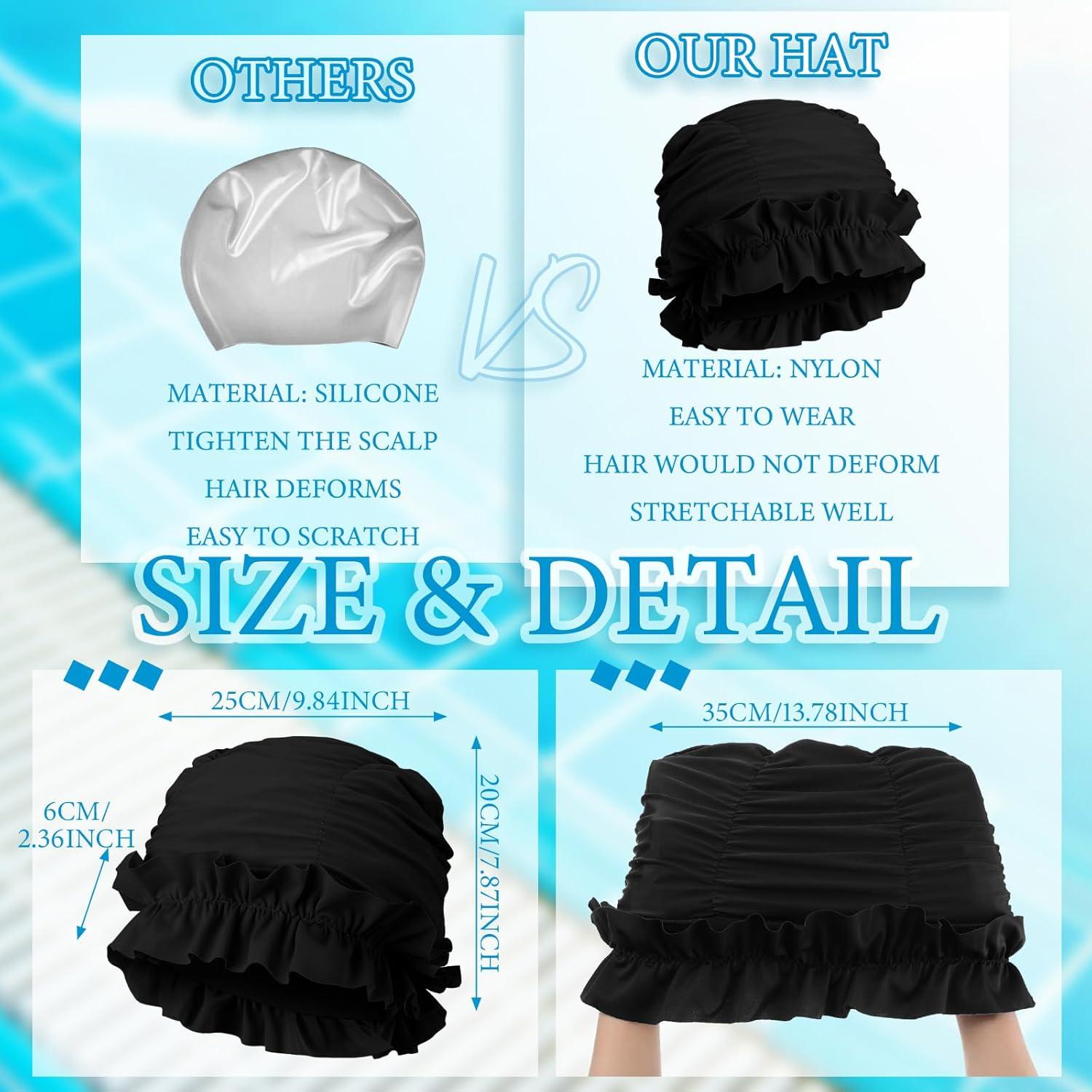 Gorros de Natación Soulchen para Mujeres Adultas - 3 Piezas