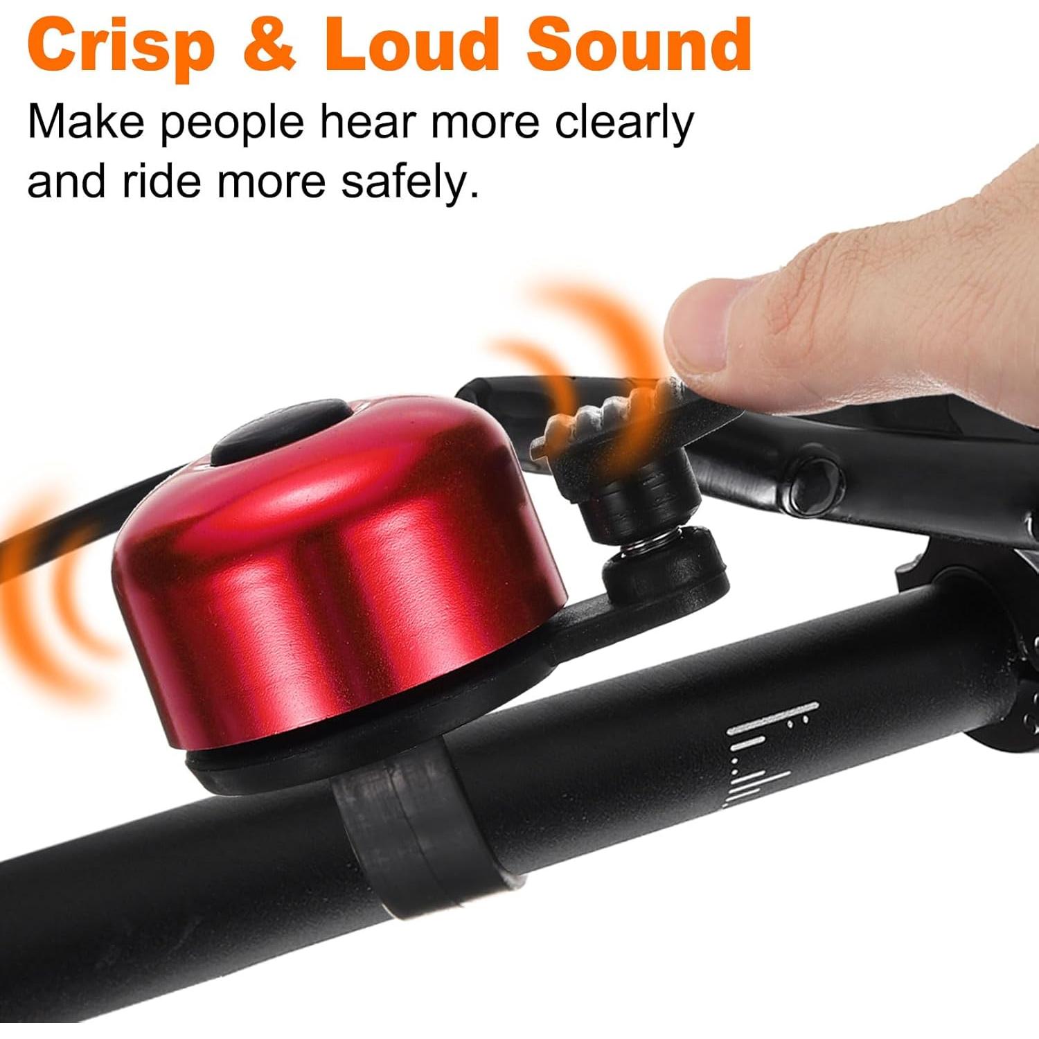 Timbre de Bicicleta HARFINGTON de Aluminio con Sonido Fuerte