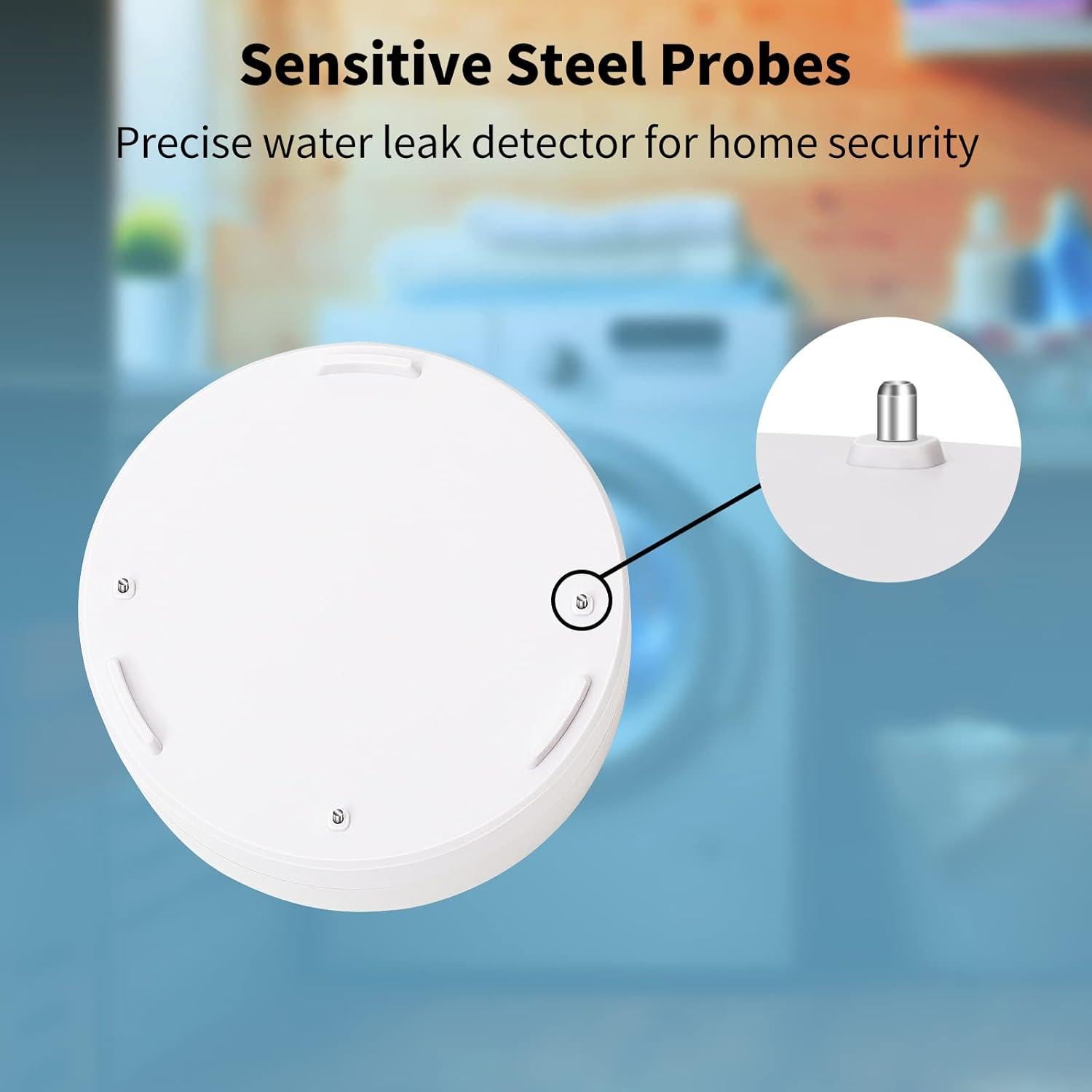 Geevon 2 Detectores de Fugas de Agua 100dB Batería Incluida