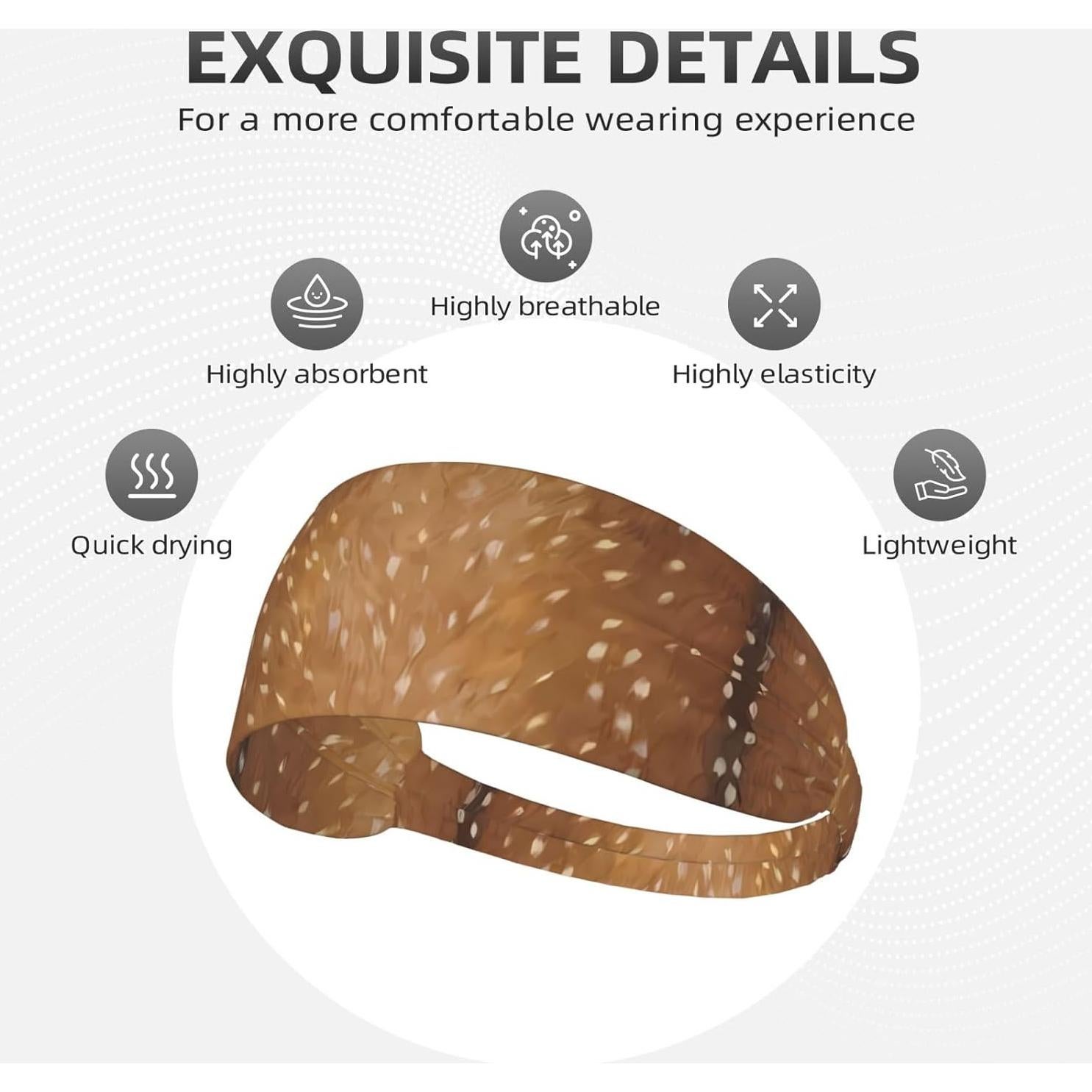 Cinta de cabeza deportiva DSSWTP unisex, antideslizante, absorbente